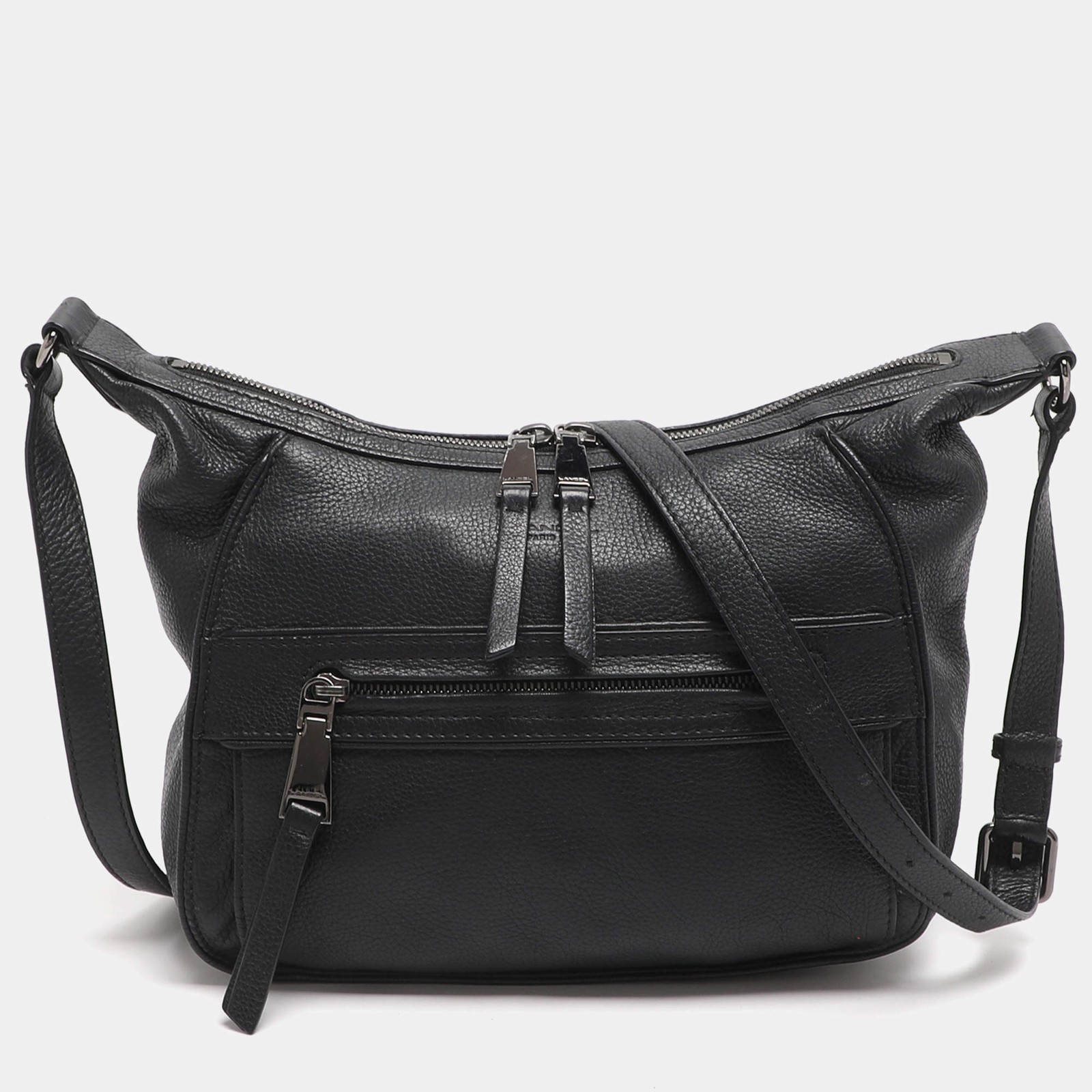 Lancel Black Leather Crossbody Bag