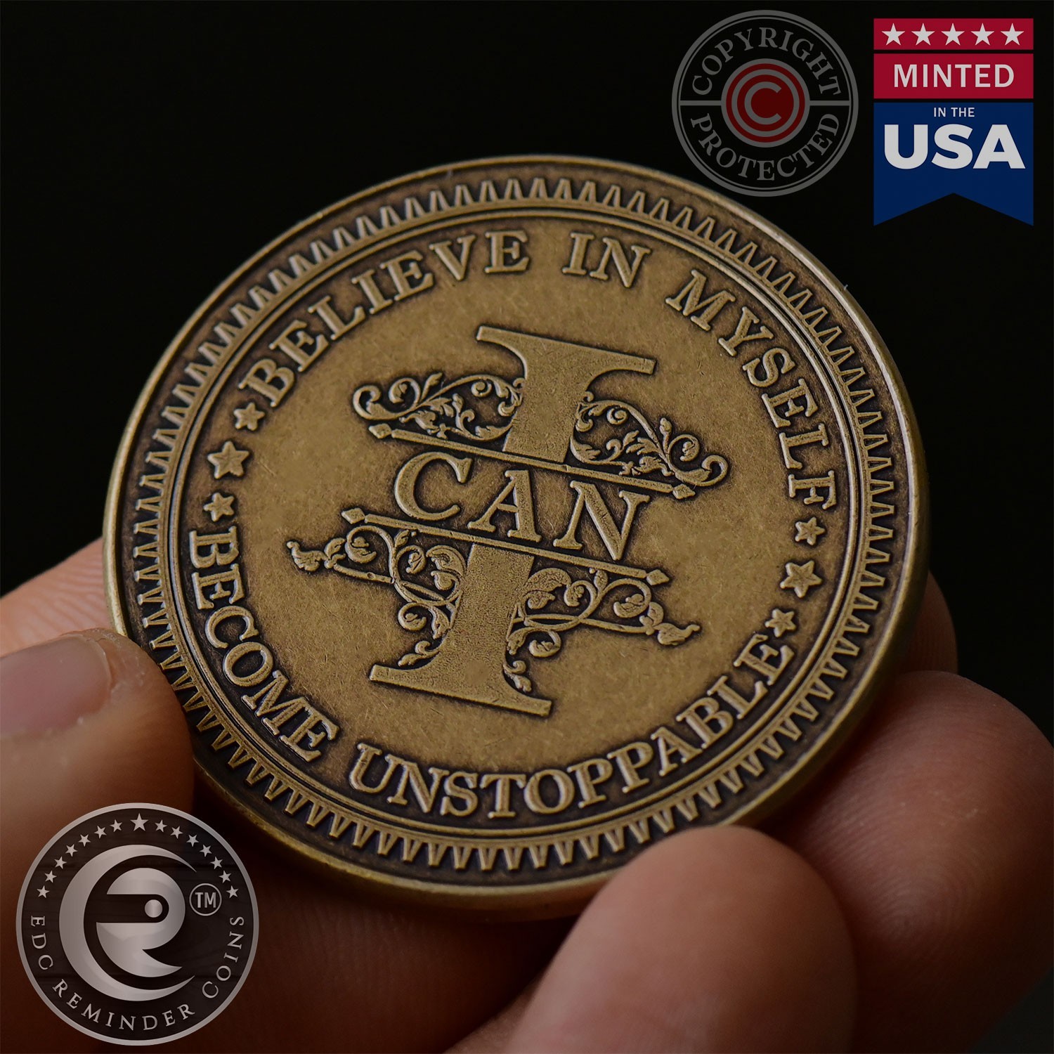 I Can Believe in Myself Coin | Motivational Small Original Unique Gift Ideas