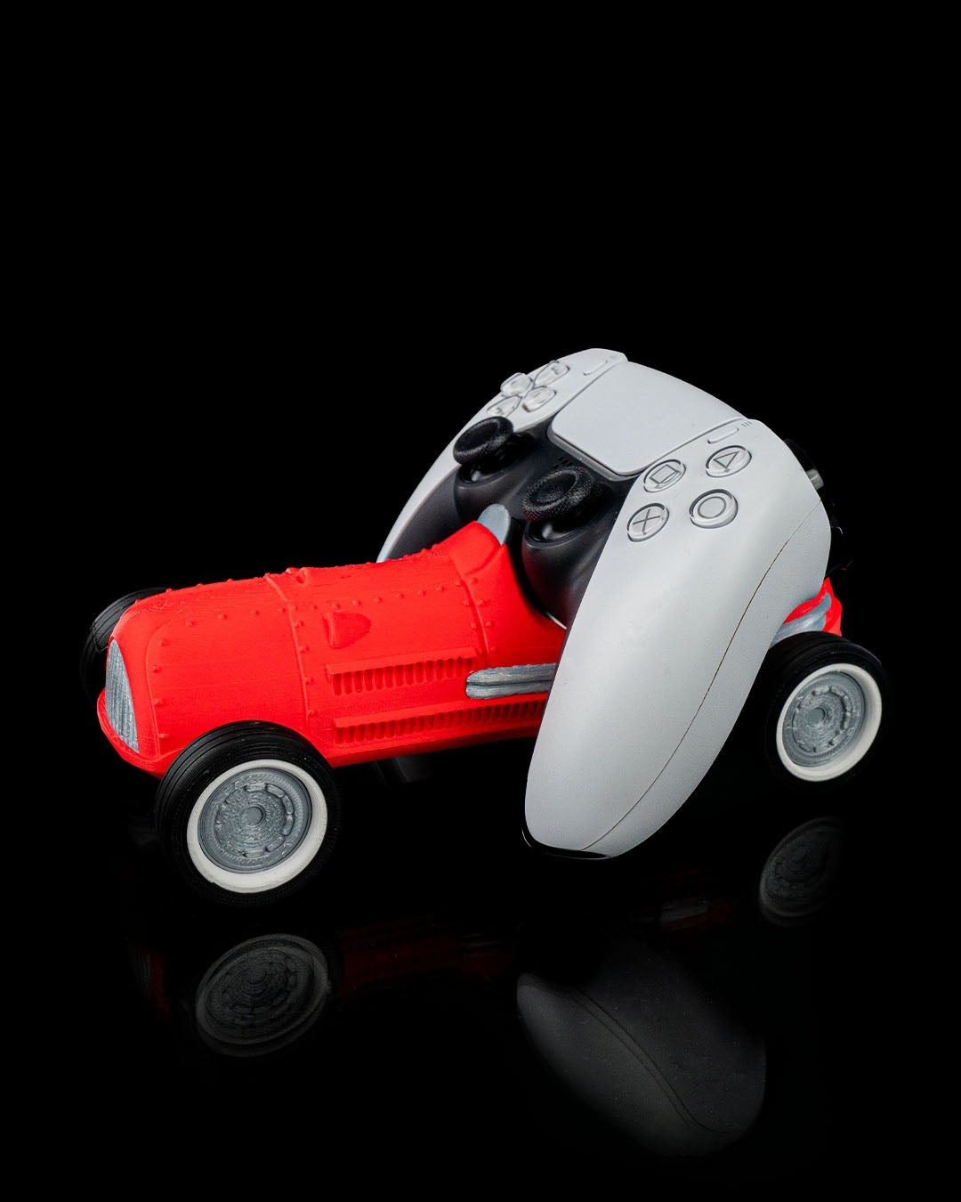 Racing Car Controller Holder – 3D Printed Retro Racer Stand | Gaming Accessory