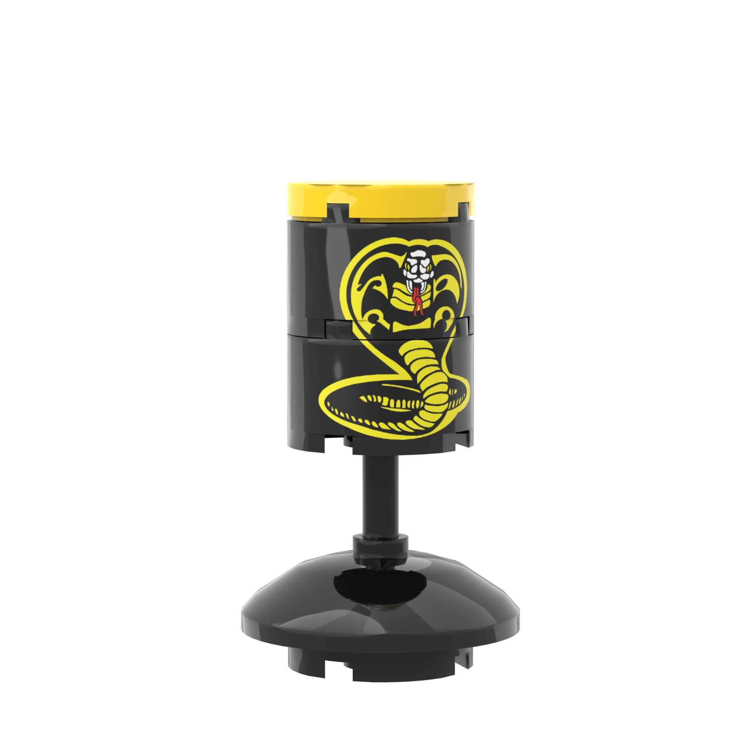 Cobra Karate Punching Bag - Fun Minifig Accessory - Custom Printed MOC