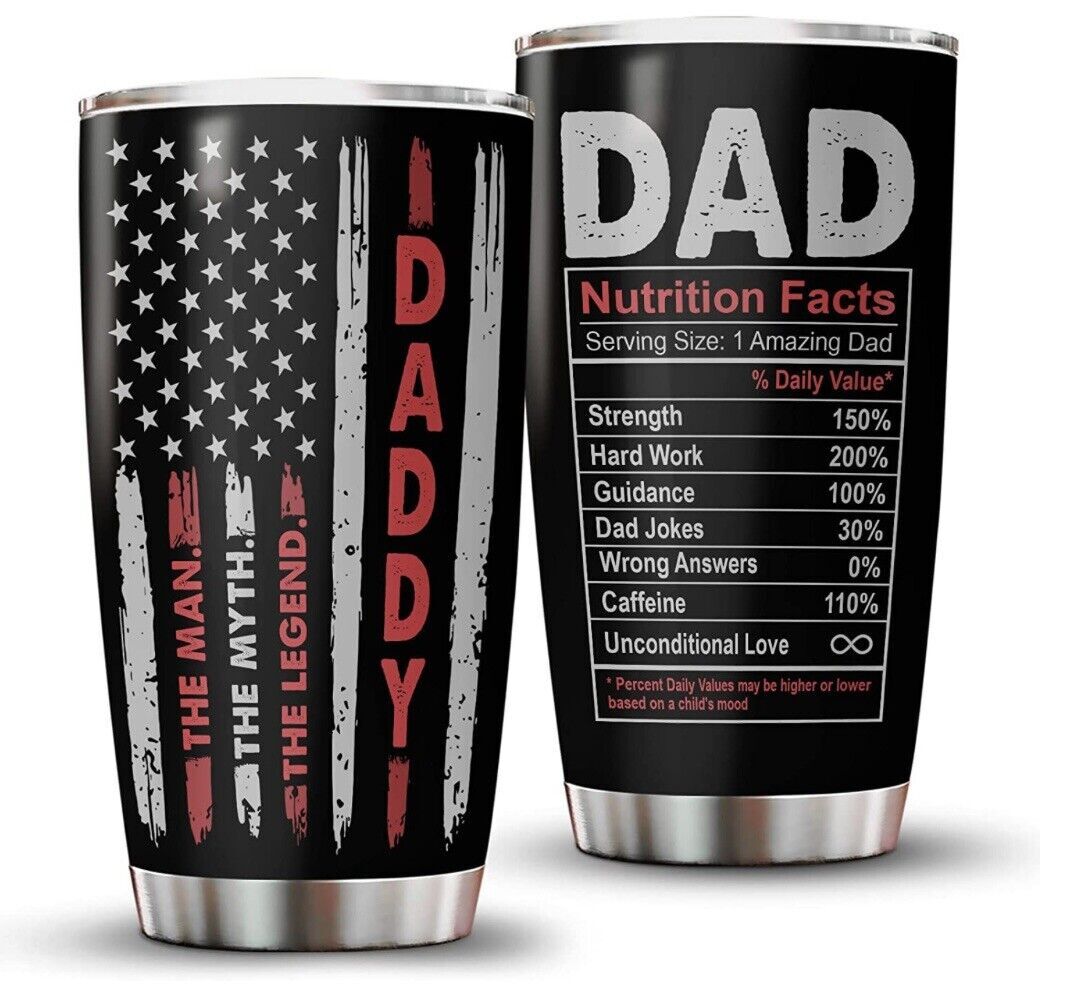 34HD Father Day Gifts American Flag Funny Legend Tumbler Coffee Cup Mug