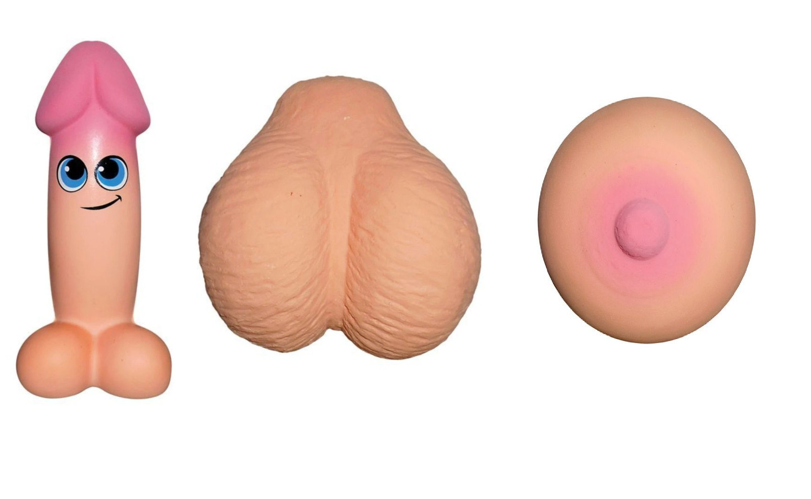 SQUISHY DICKY OR BALLS BOOBS STRESS RELIEF GAG GIFT NOVELTY ITEM