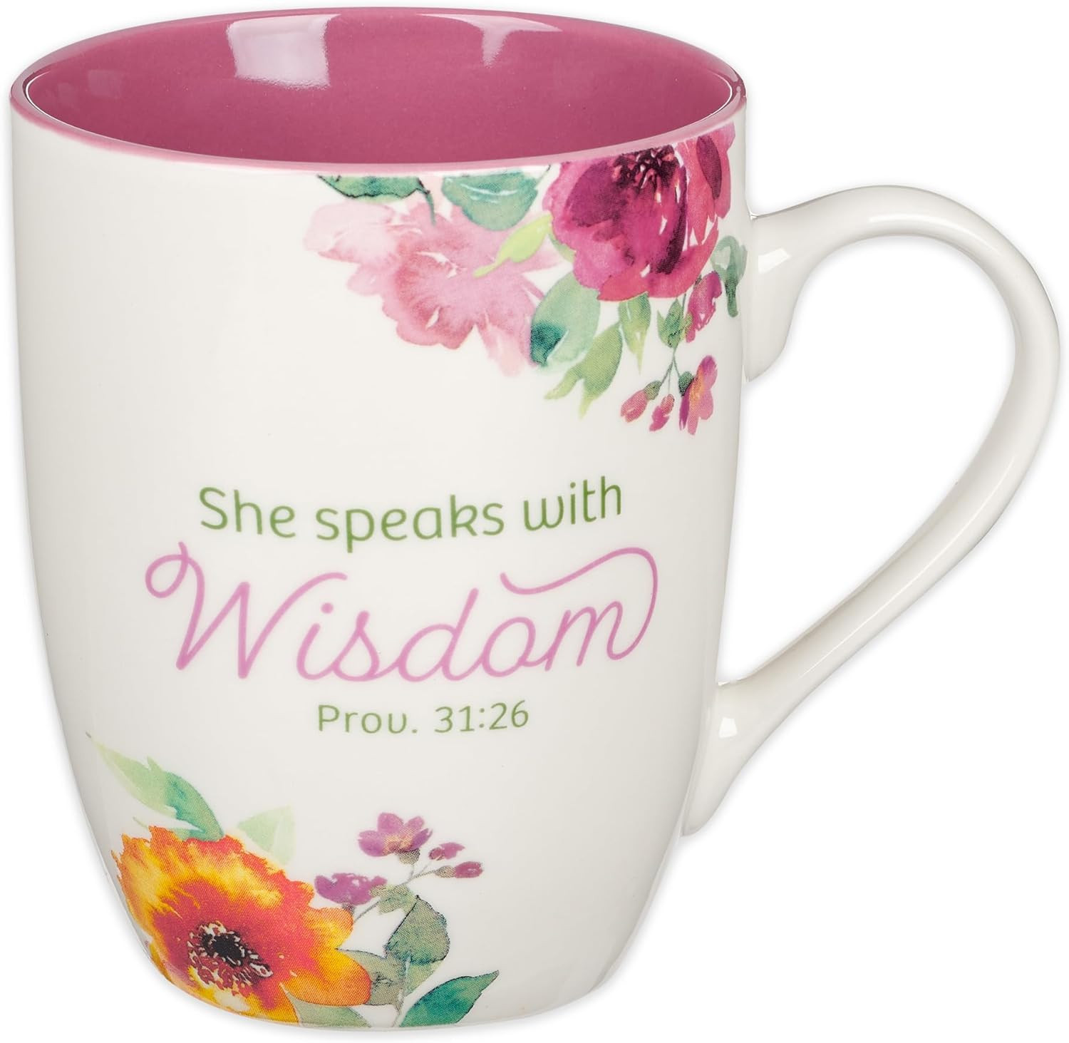 Christian Art Gifts Inspirational Ceramic Coffee & Tea Scripture Mug for Women: 