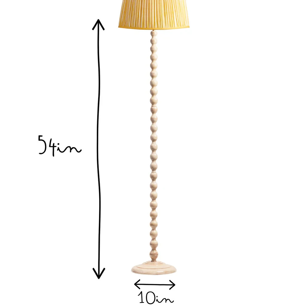 Cordless Luxury Floor Lamp in cream - lamp only