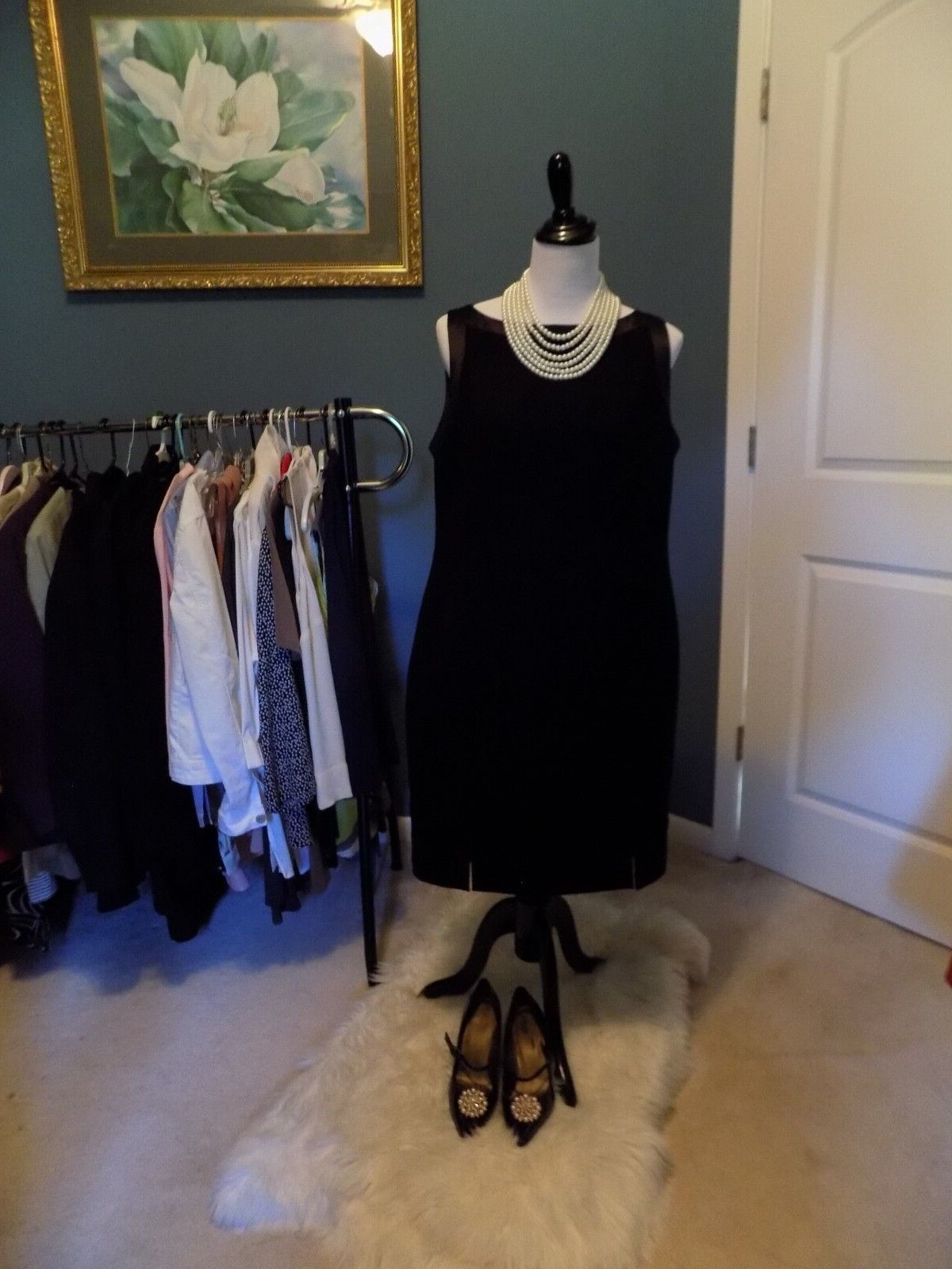 STUNNING LITTLE BLACK DRESS FOR EVENING WEAR BY STUDIO I