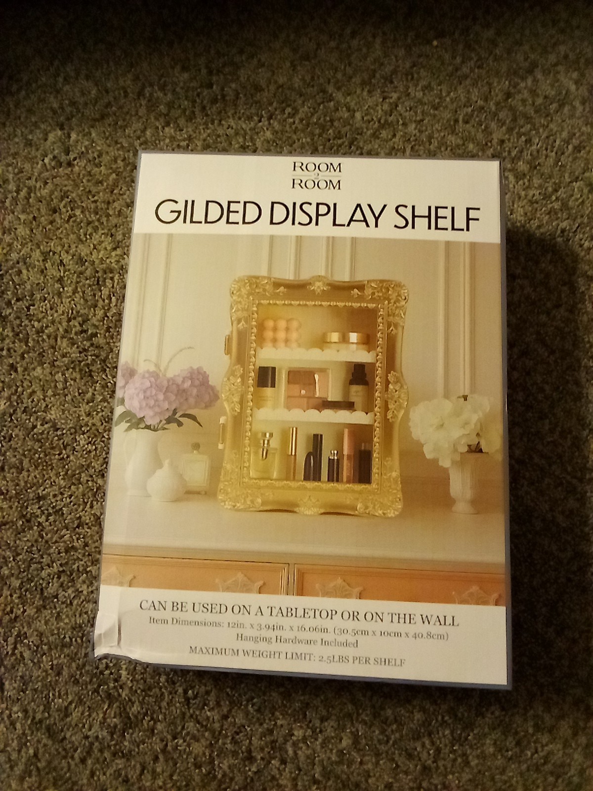 Room To Room Gilded Display Shelf