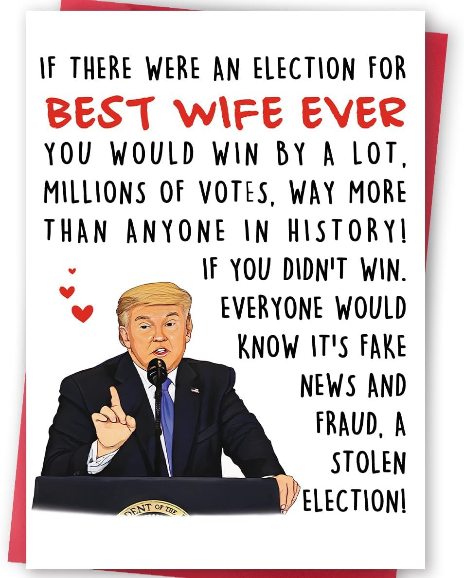 Humorous Valentine's Day Card for Wife, Unique Gift from Husband