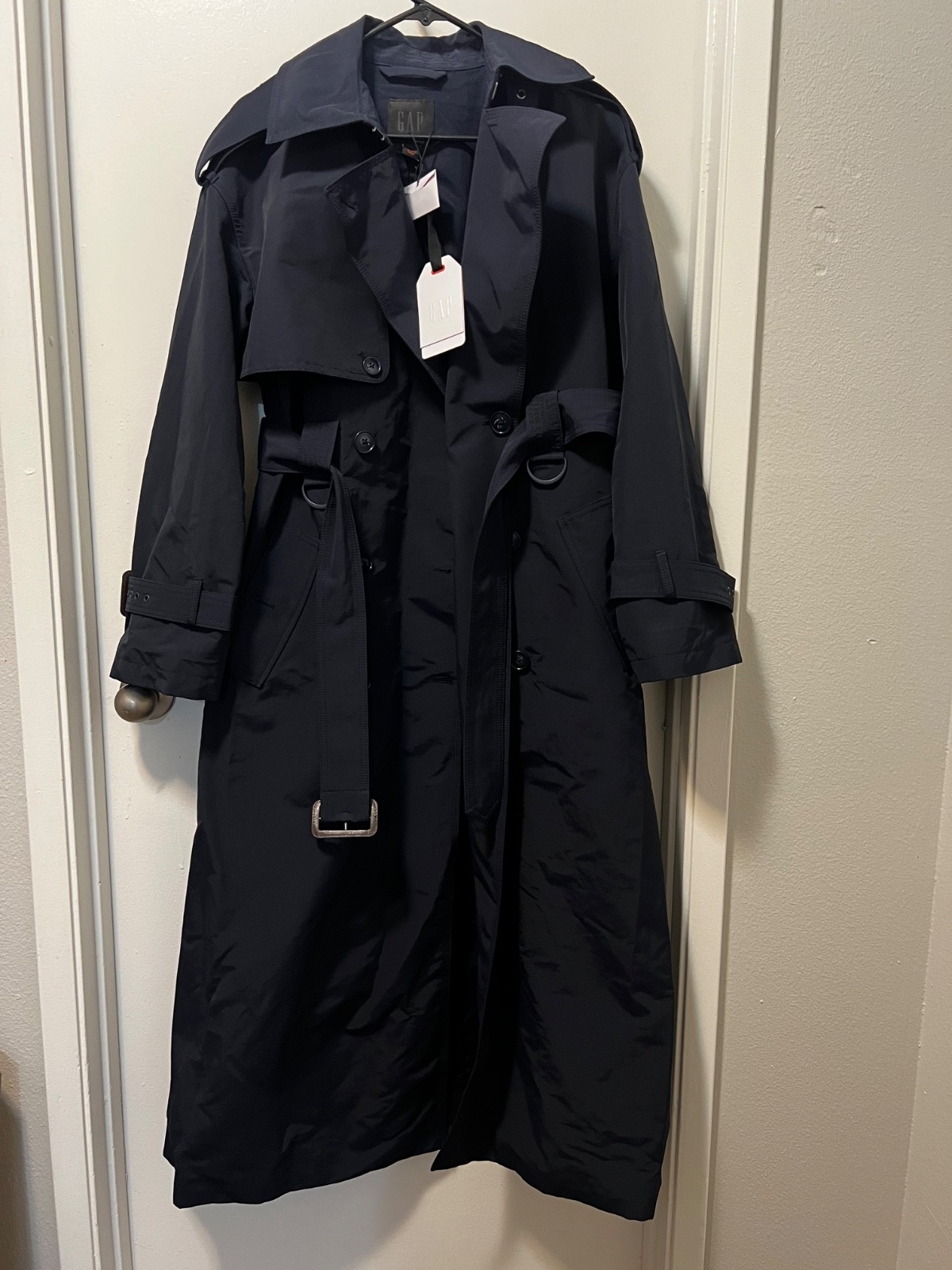 Dramatic and stylish floor length oversized trench coat 