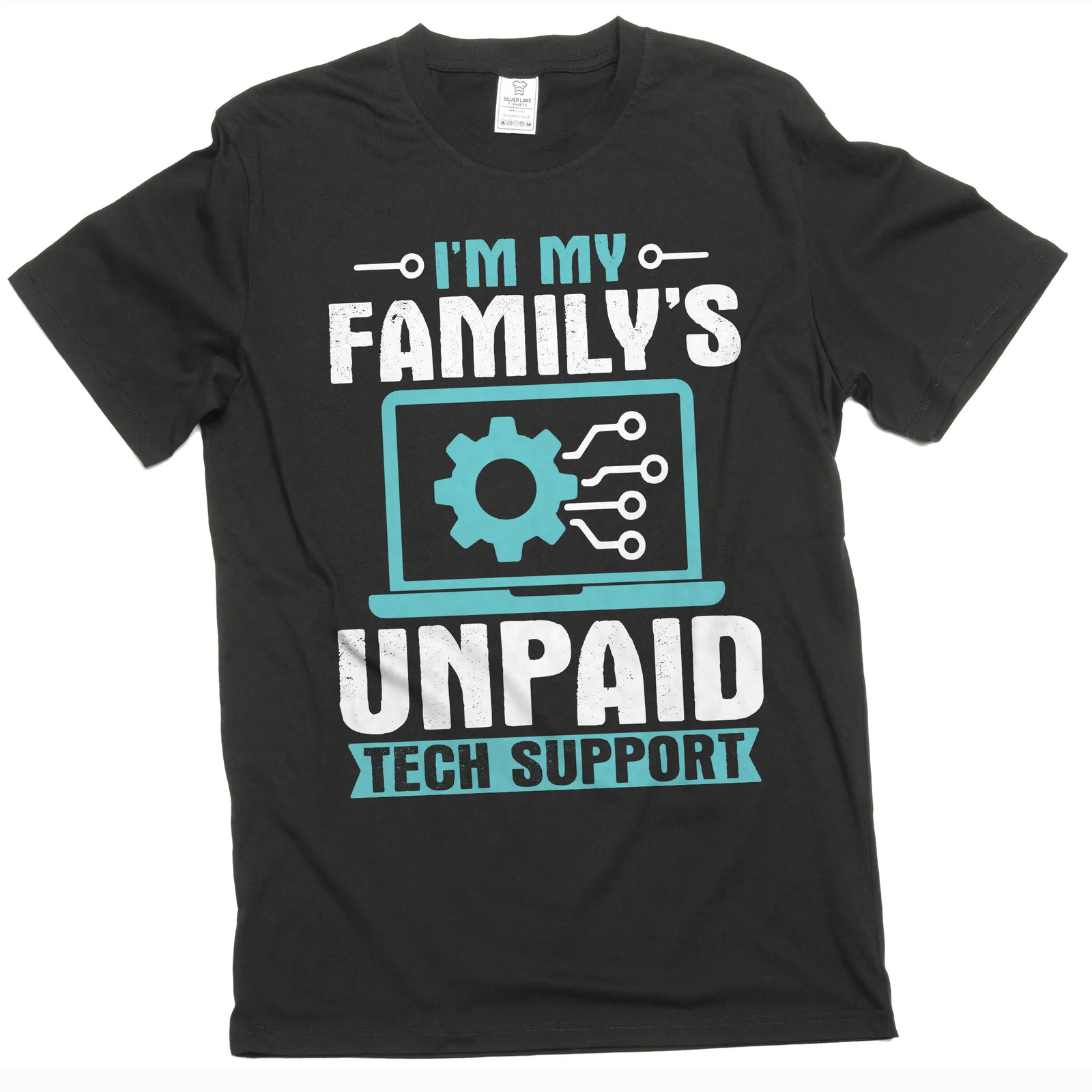 Men's Funny unpaid family tech support T-shirt Christmas Gift for son Tshirt