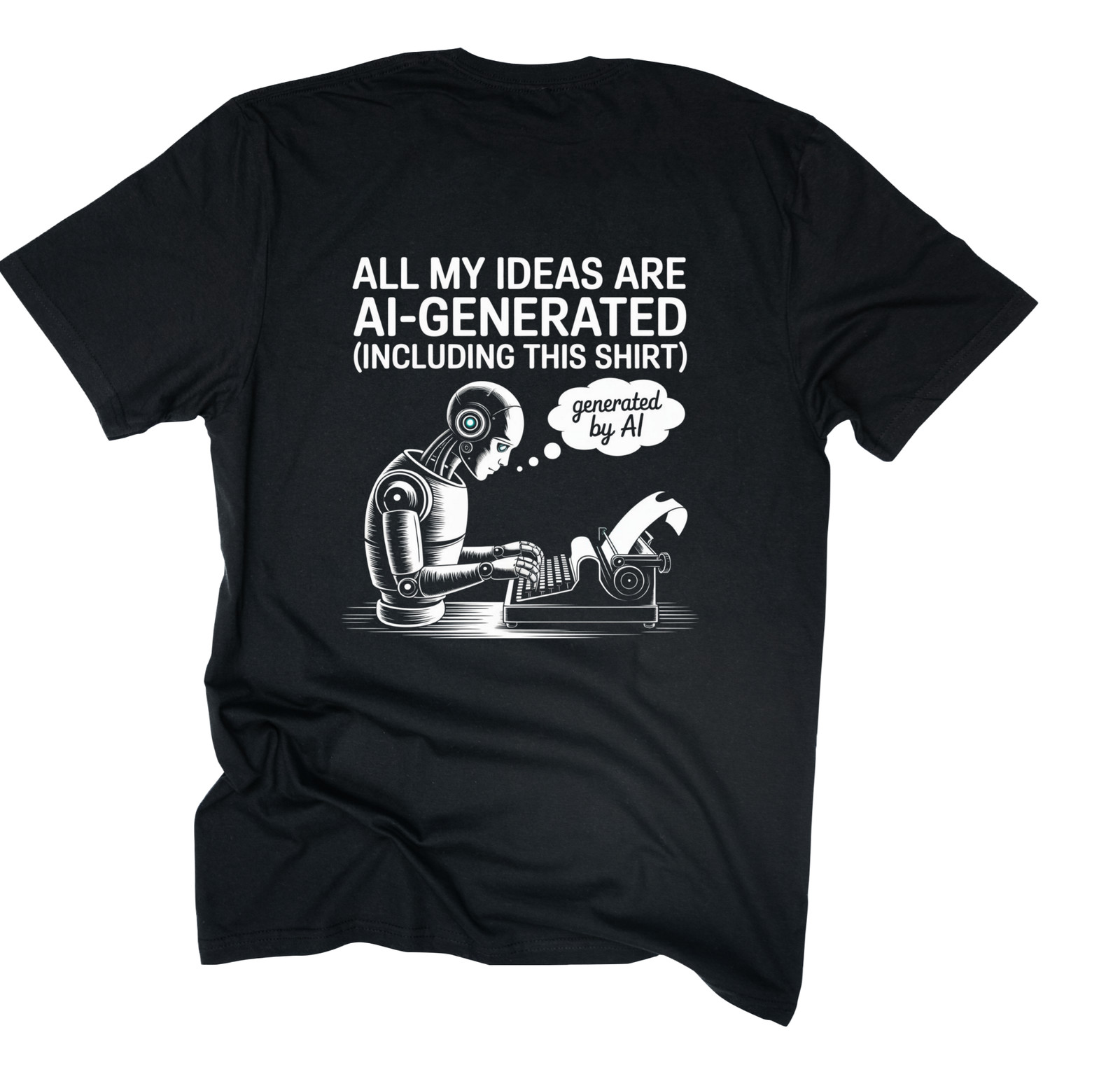 AI-Generated Ideas Tee, Funny AI T-Shirt, Tech Humor Shirt, Geeky Gift for [...]