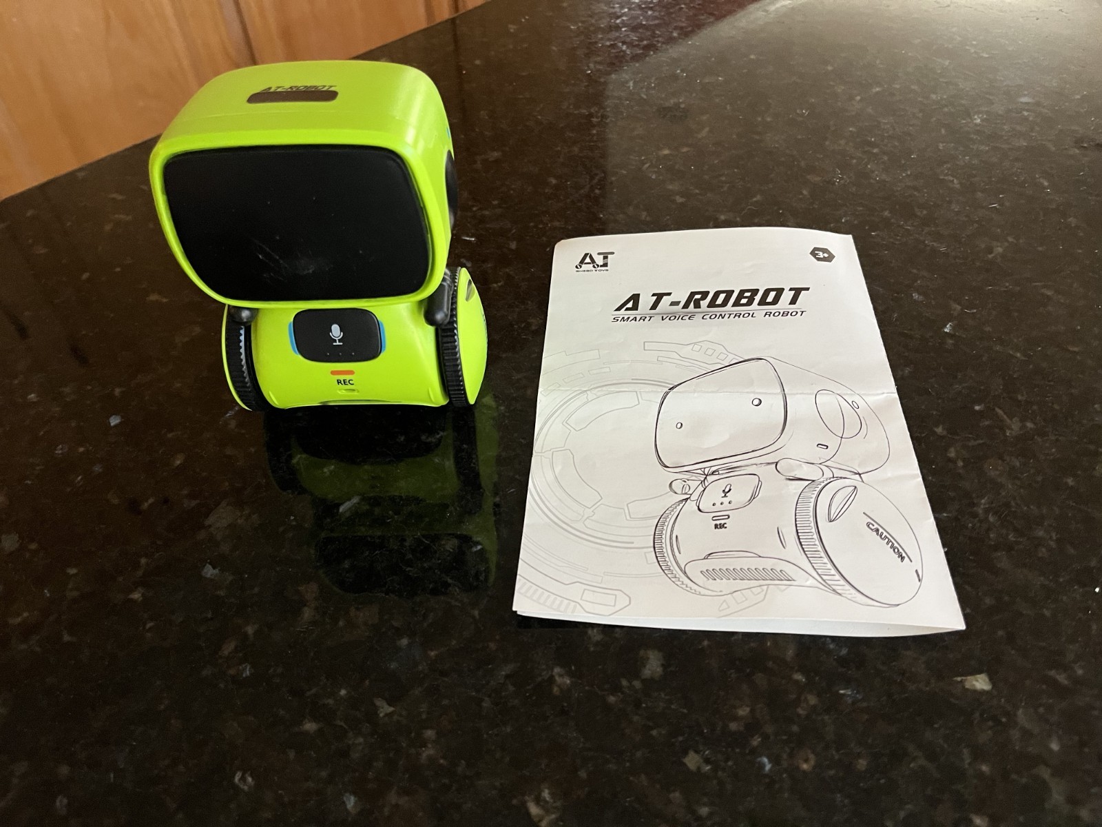 Voice Control AT-Robot Intelligent Interactive Smart Toy Robot For Kids - Green