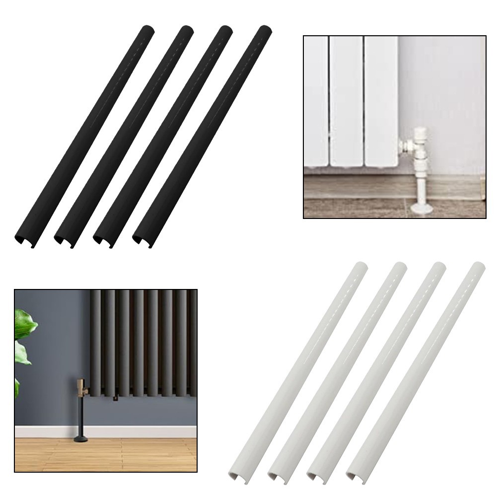 Set of 4 Radiator Pipe Covers Convenient Design for Seamless Interior Finish