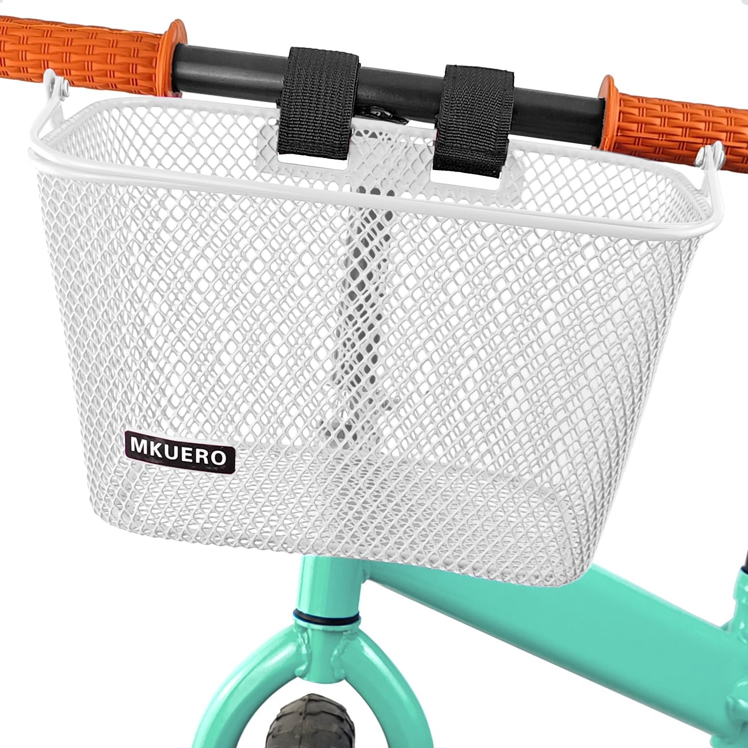 Kids Bike Basket, Front Bicycle Basket for Boy and Girl for Kids Bikes, Balan...