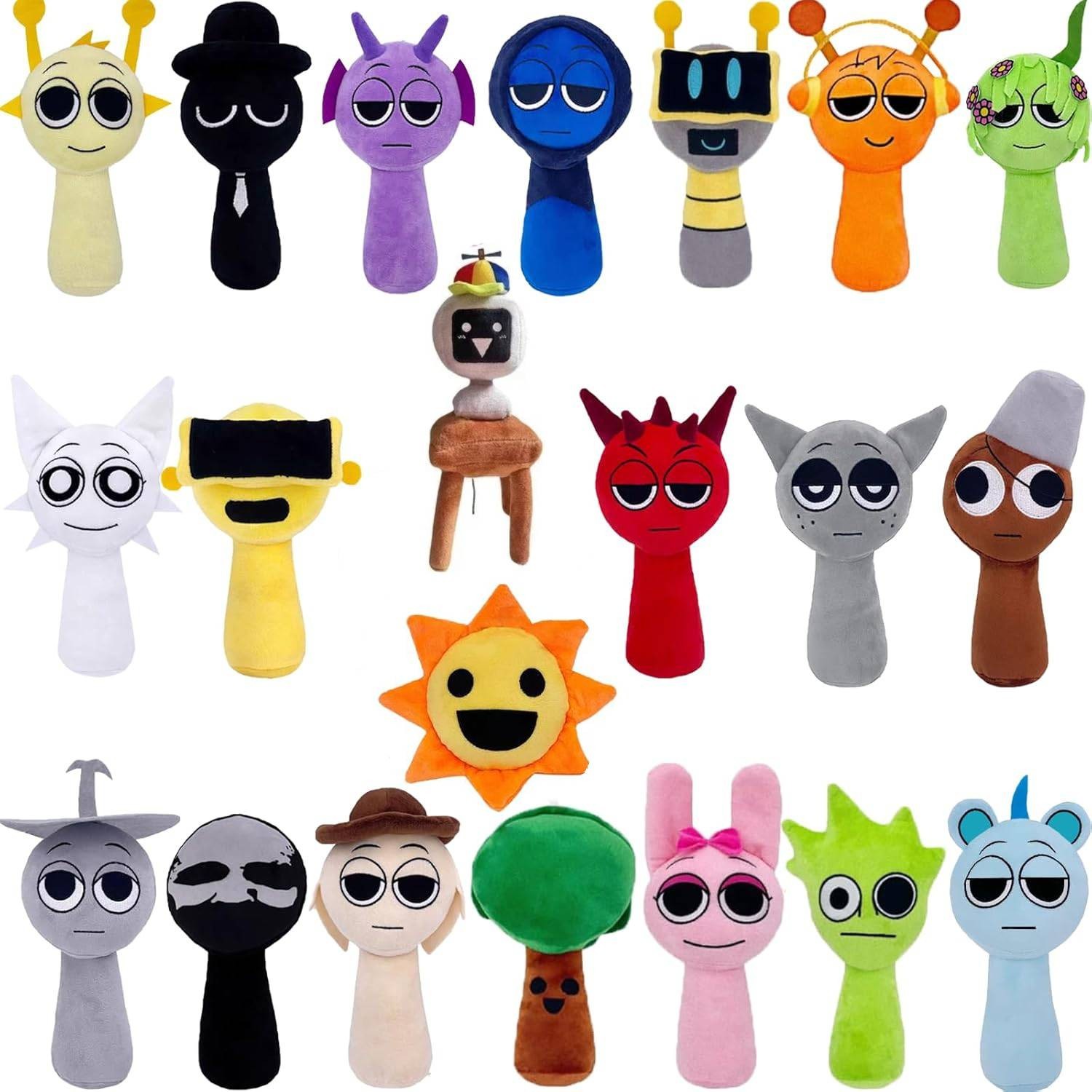 5/10/20/21 Sprunki Plush Toys Game 8 Inch Soft Stuffed Spunki Plushies Gift