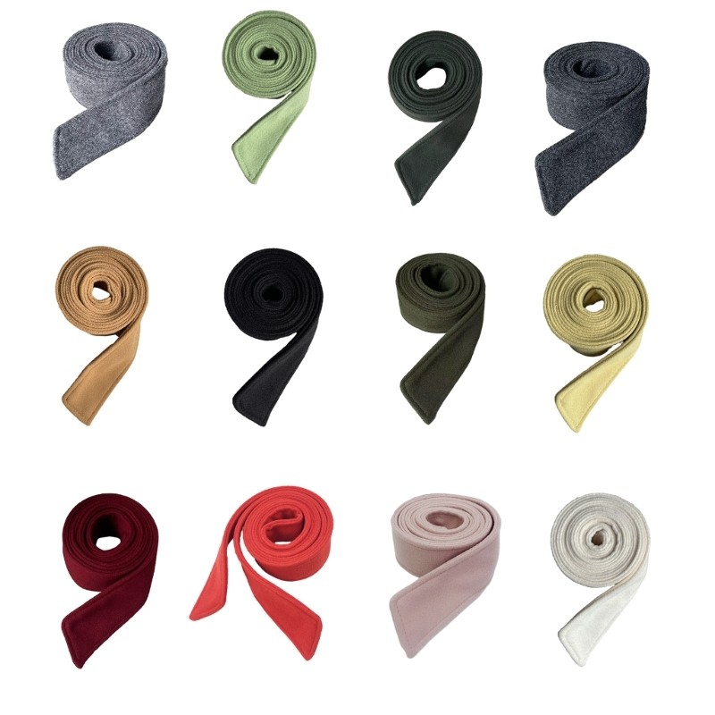 Stylish Coat Belt Washable Women Belt Solid Color Women Woolen Waist Belt