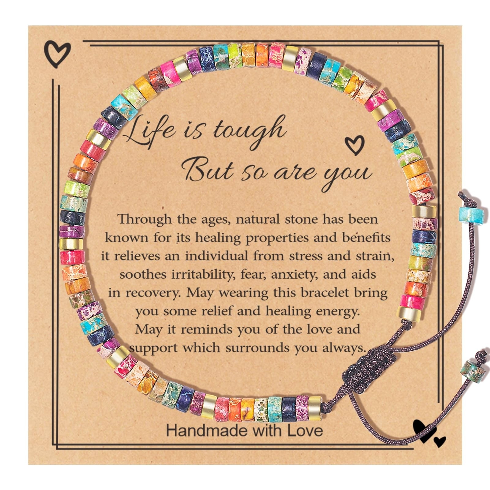 Inspirational Gifts Bracelets for Women Unique Birthday Gifts Healing Beaded ...