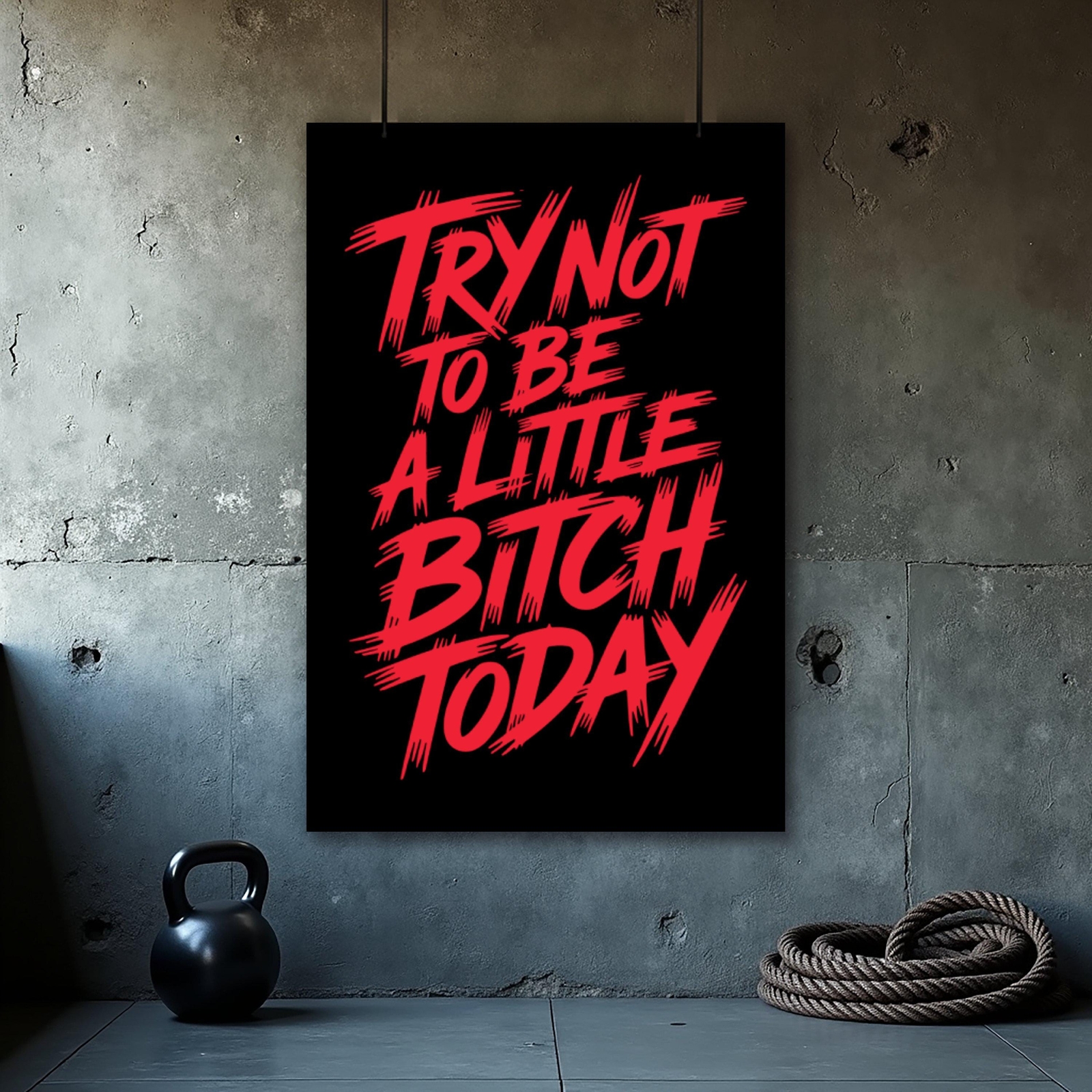 Gym Motivation Poster - Inspirational Fitness Wall Art