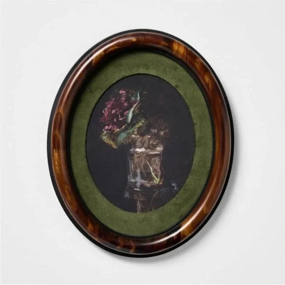 Oval Frame Floral Wall Art - Threshold designed with Studio McGee