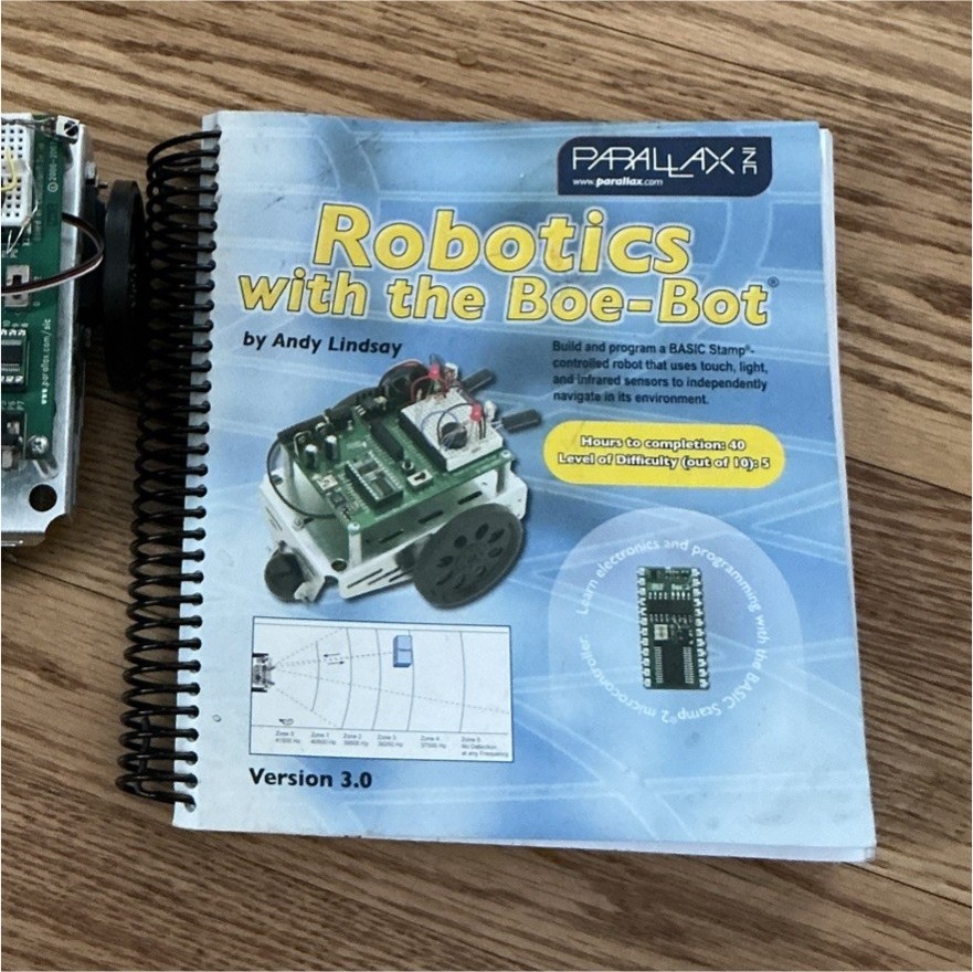Parallax Boe-Bot Robotics Development Kit Autonomous Robot Sensor Integration