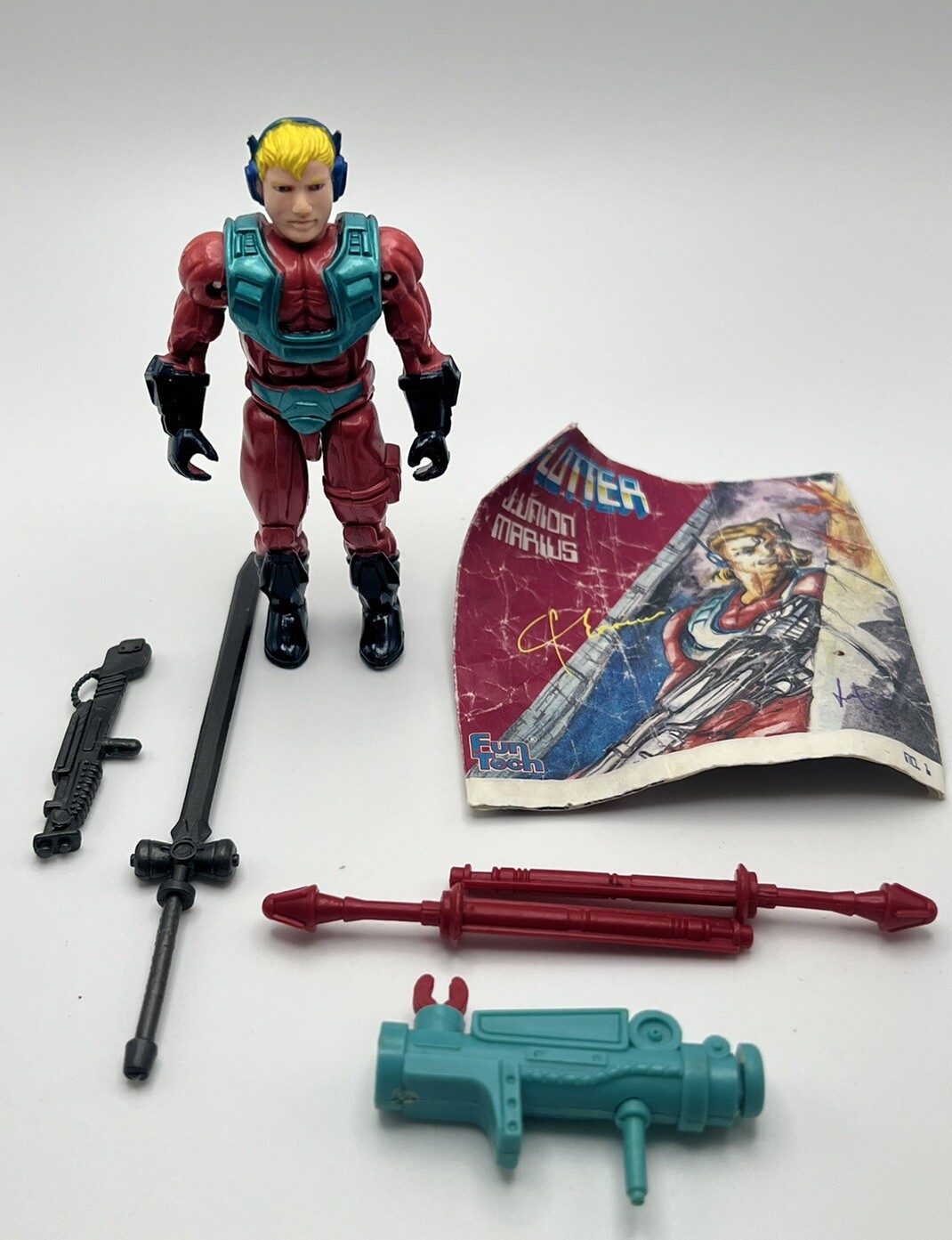 Plotter J. Union Marius Figure Fun Tech 1994 Complete Comic 3-3/4, 1:18 In USA