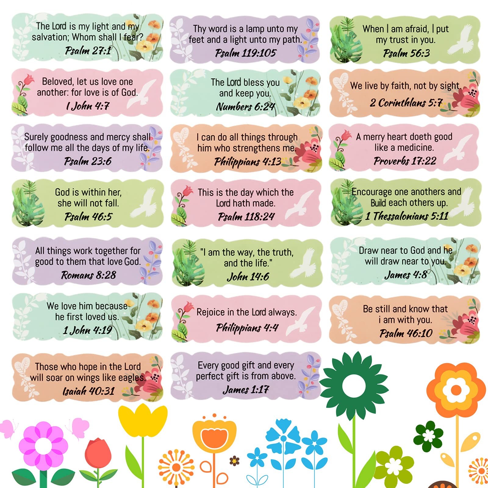 200 Inspirational Bible Verse Stickers for Decoration and Gifts