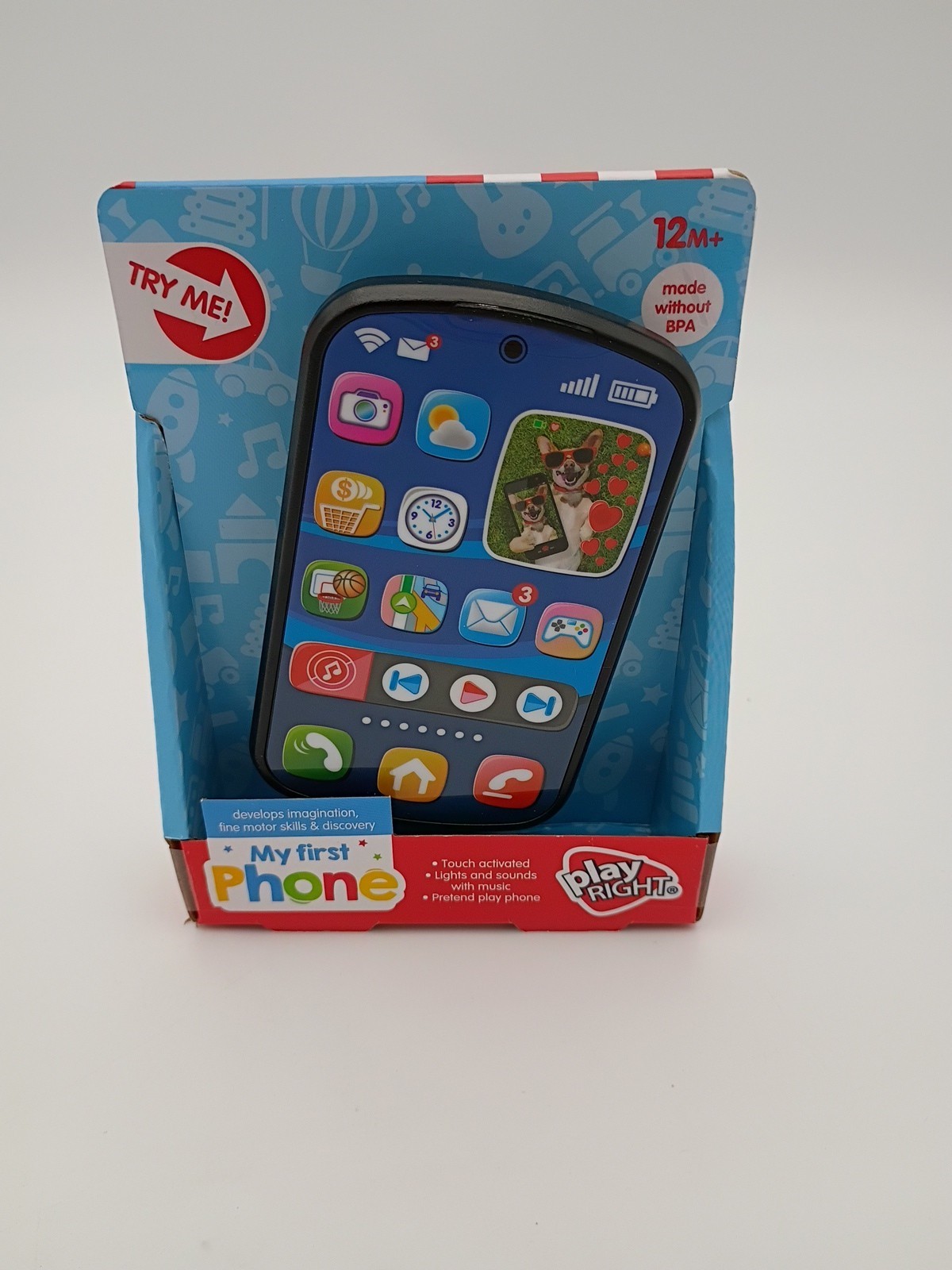 NEW Play Right My First Cell-Phone Smart Toy for Toddlers Kids Ages 12+M