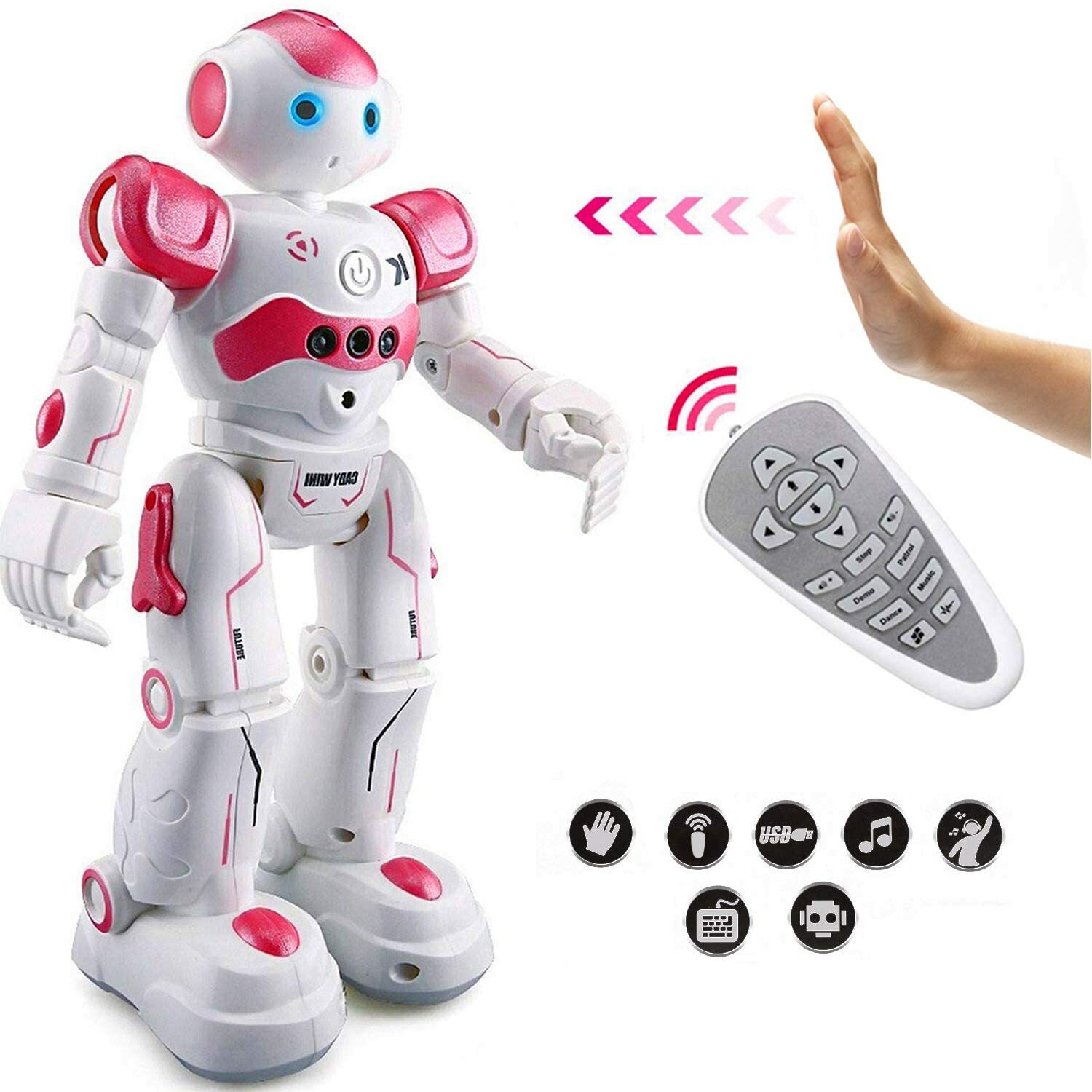 RC Robot Programmable Intelligent Walk Sing Dance Smart Robot for Kids Toy Gift