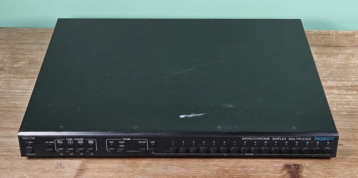 Robot SMV116p Simplex Video Multiplexer - 16 Camera Support - B&W/Monochrome