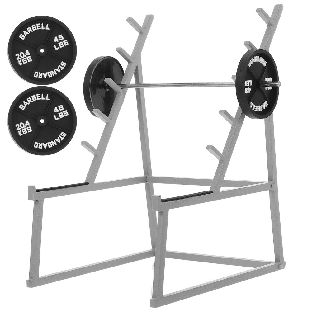  Present for Gym Lovers Paintbrush Drying Rack Desk Pen Holder Barbell Ornaments