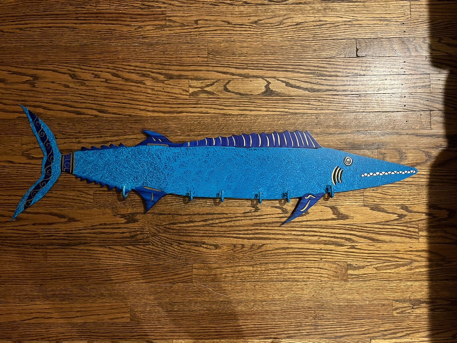 Approx 42 Inch Wahoo Fish Wall Art Coat Rack
