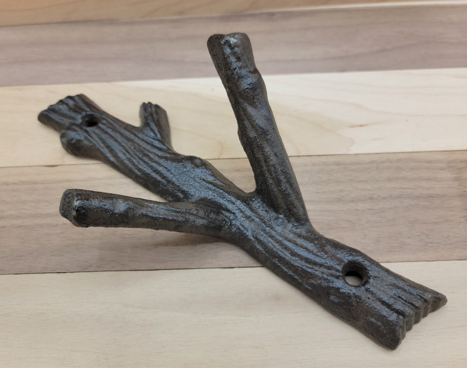 Rustic Cast Iron Tree Branch Hanging Wall Art Tree Trunk Hook Nature Home Decor