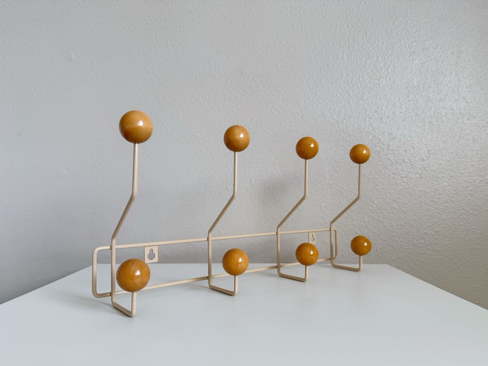 Mid Century Hooks Coat Rack Entryway Organizer Modern Minimalist Wall Art Decor