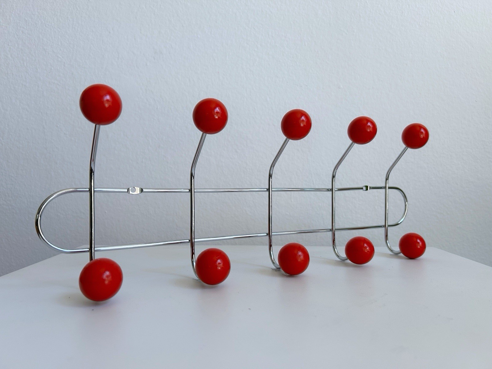 Mid Century Hooks Coat Rack Entryway Organizer Modern Minimalist Wall Art Decor