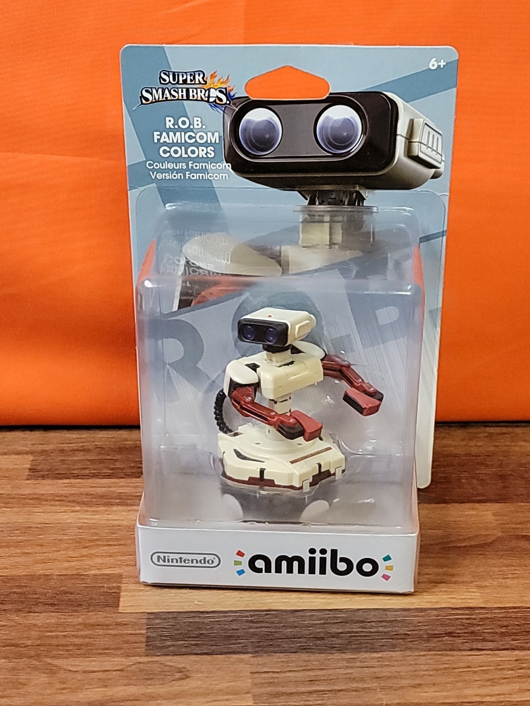 Nintendo Super Smash Bros ROB Robot Famicom Amiibo Figure Toy ~ Brand New NIB