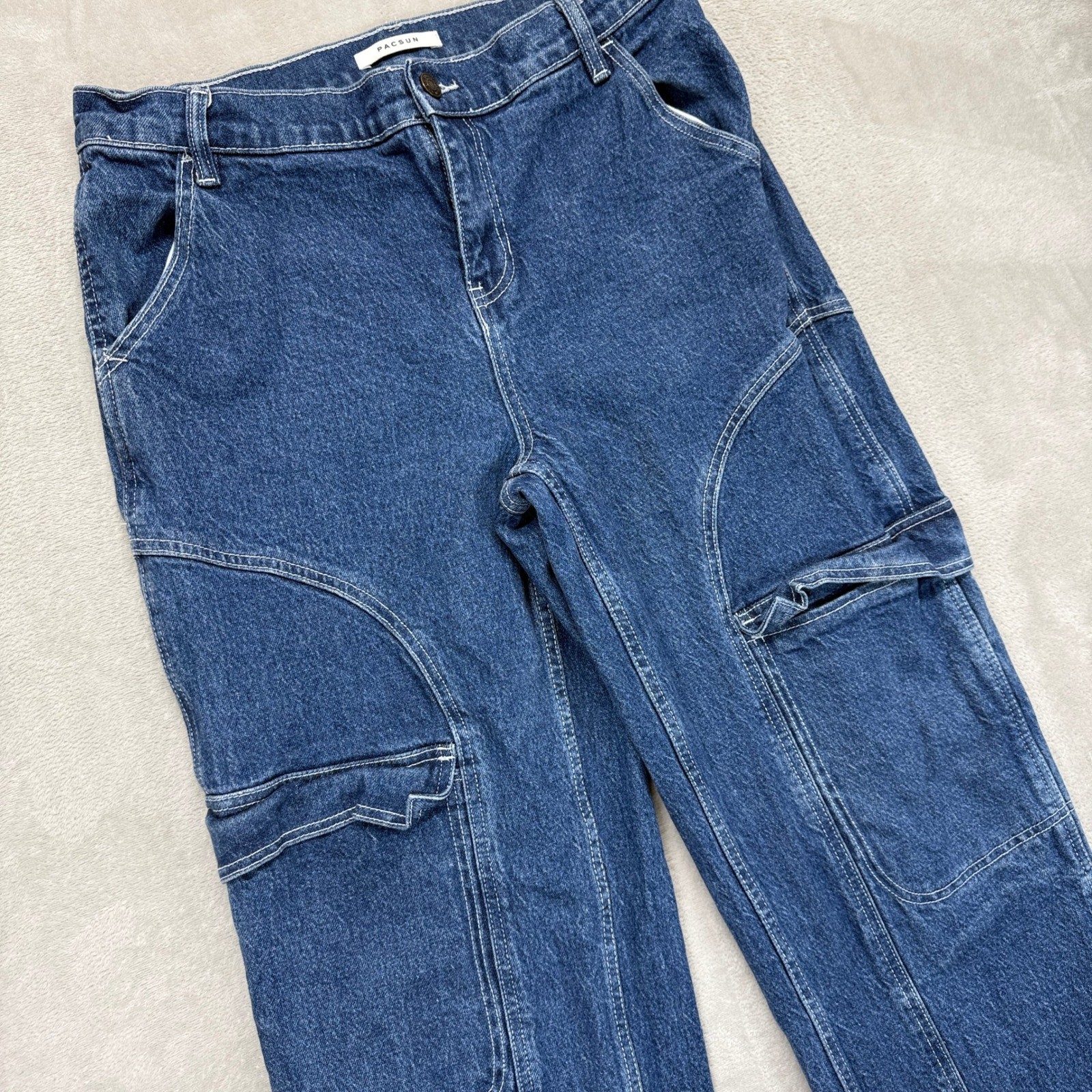 Pacsun Jeans Women's 28 Baggy Skate Pants Utility Cargo Skater Streetwear Grunge
