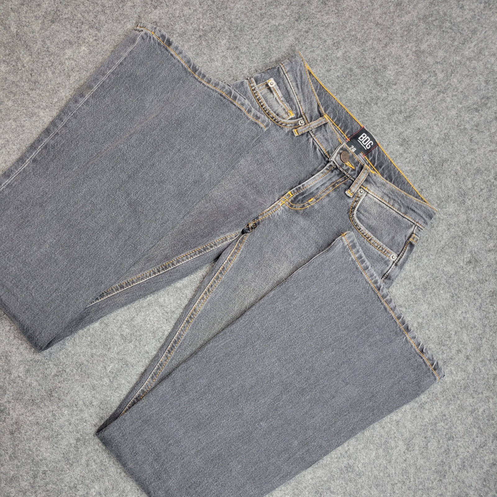 BDG Urban Outfitters Jeans Womens 24 Gray Streetwear Flare Leg Y2K 2000s Street