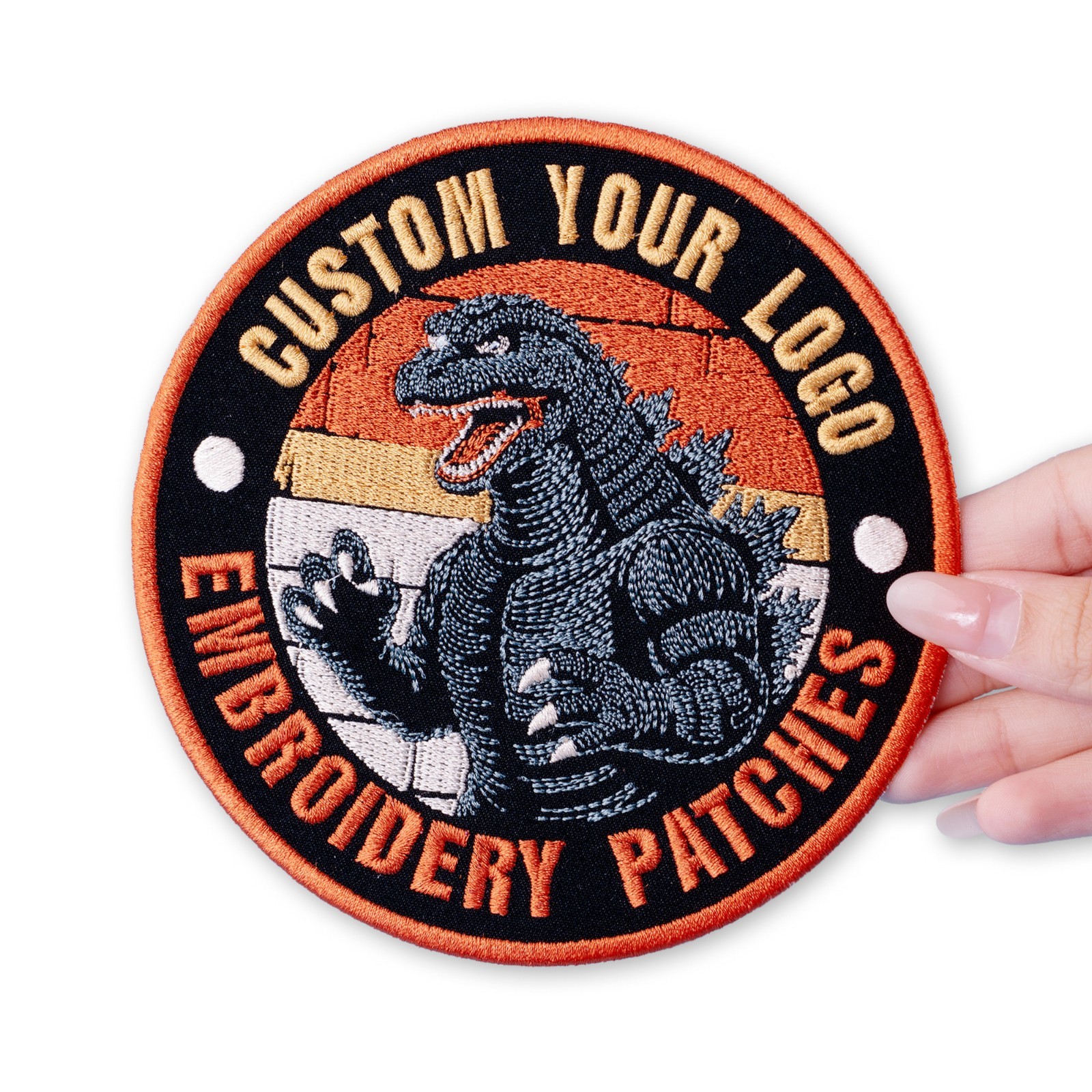 Custom Embroidered Logo Patch, Personalized Logo Patches, Logo Iron On Patch