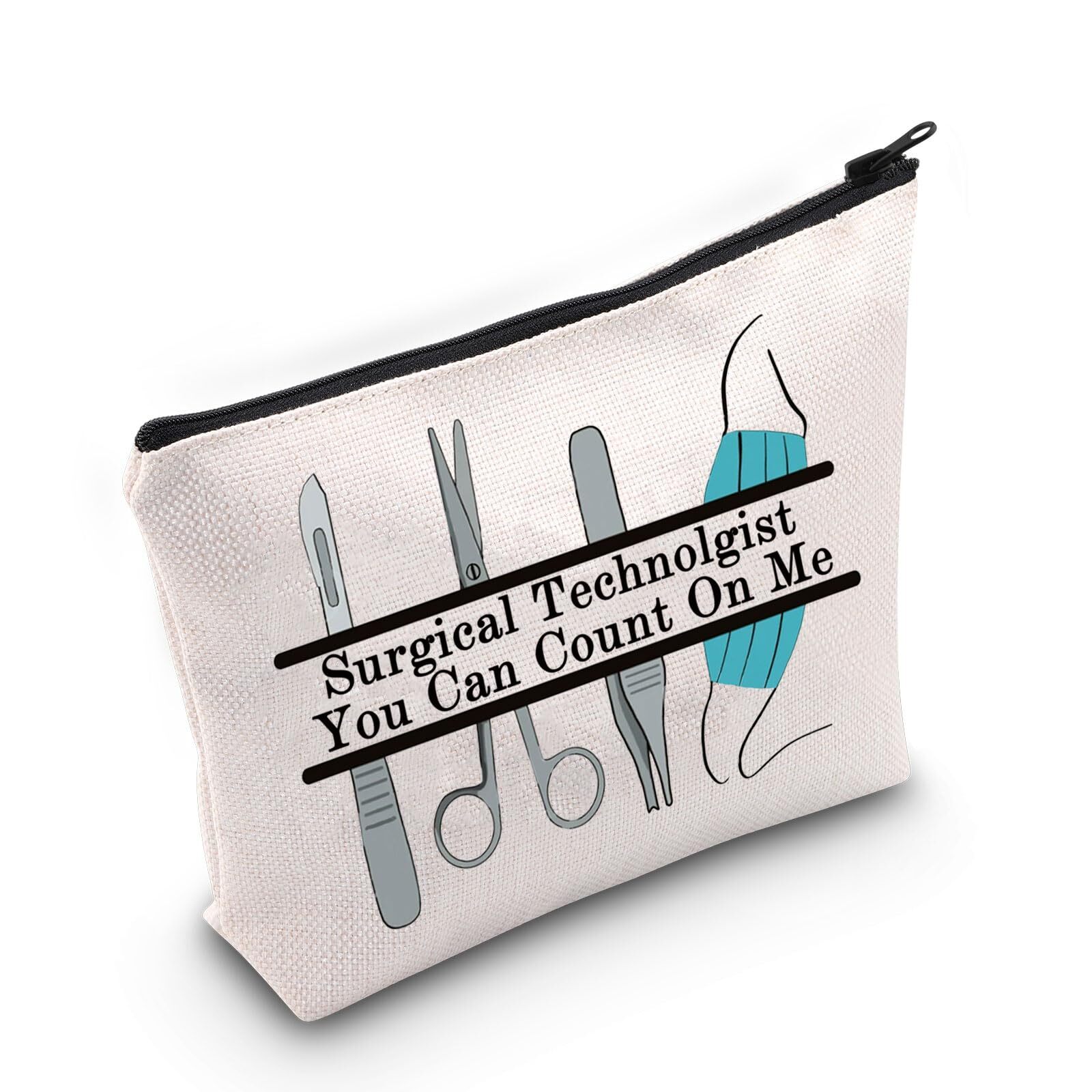Surgical Tech Gift Surgical Technolgist You Can Count On Me Cosmetic Bag Oper...