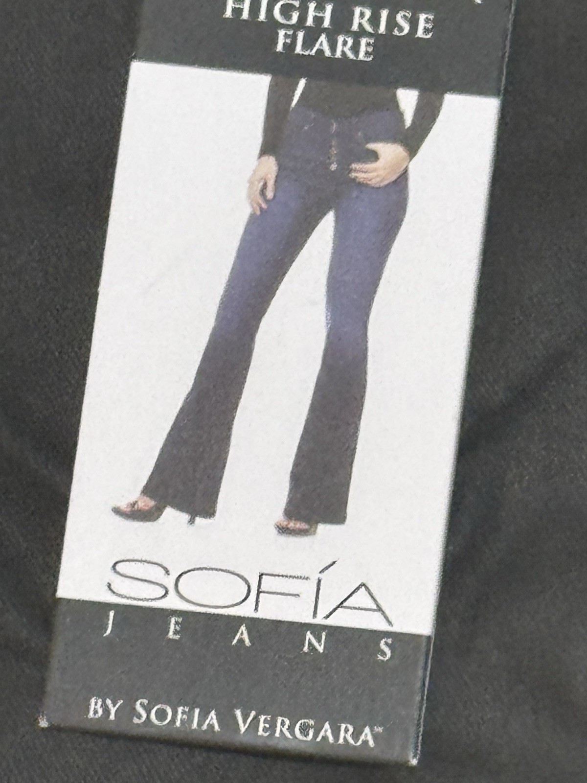 By Sofia  Melisa Flare Coated Women Plus Jean Black Size 14 NWT
