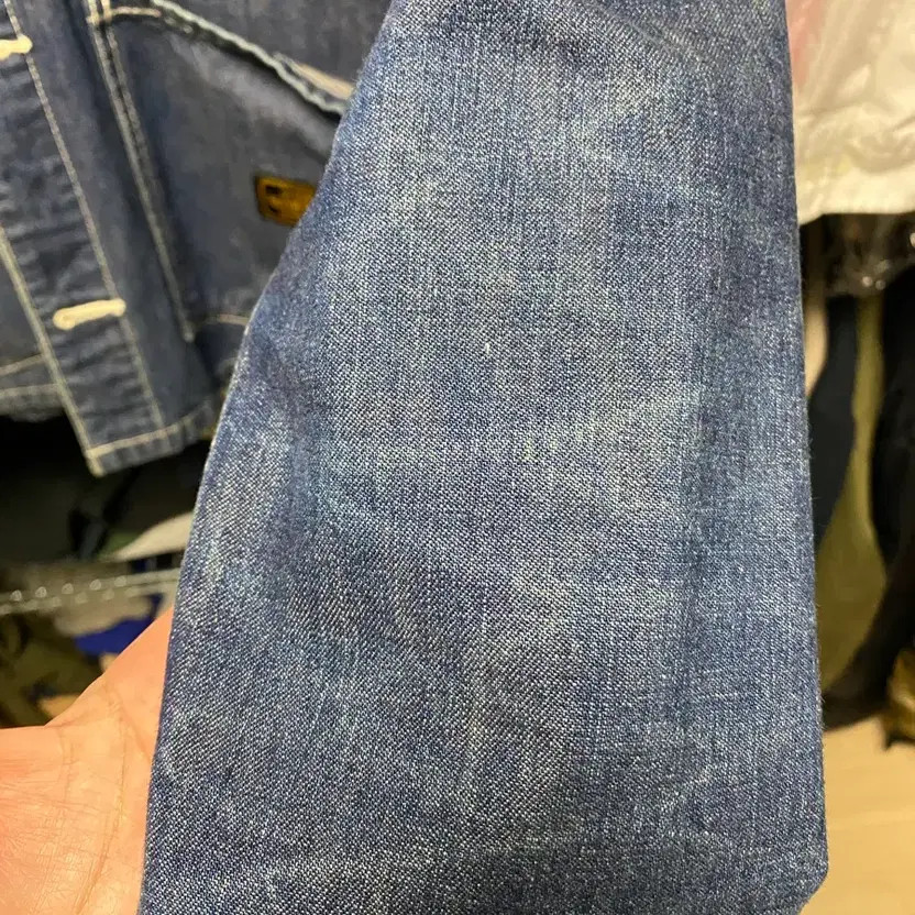 Naver Hood Denim Coverall Jacket L Size - Comfortable and Stylish