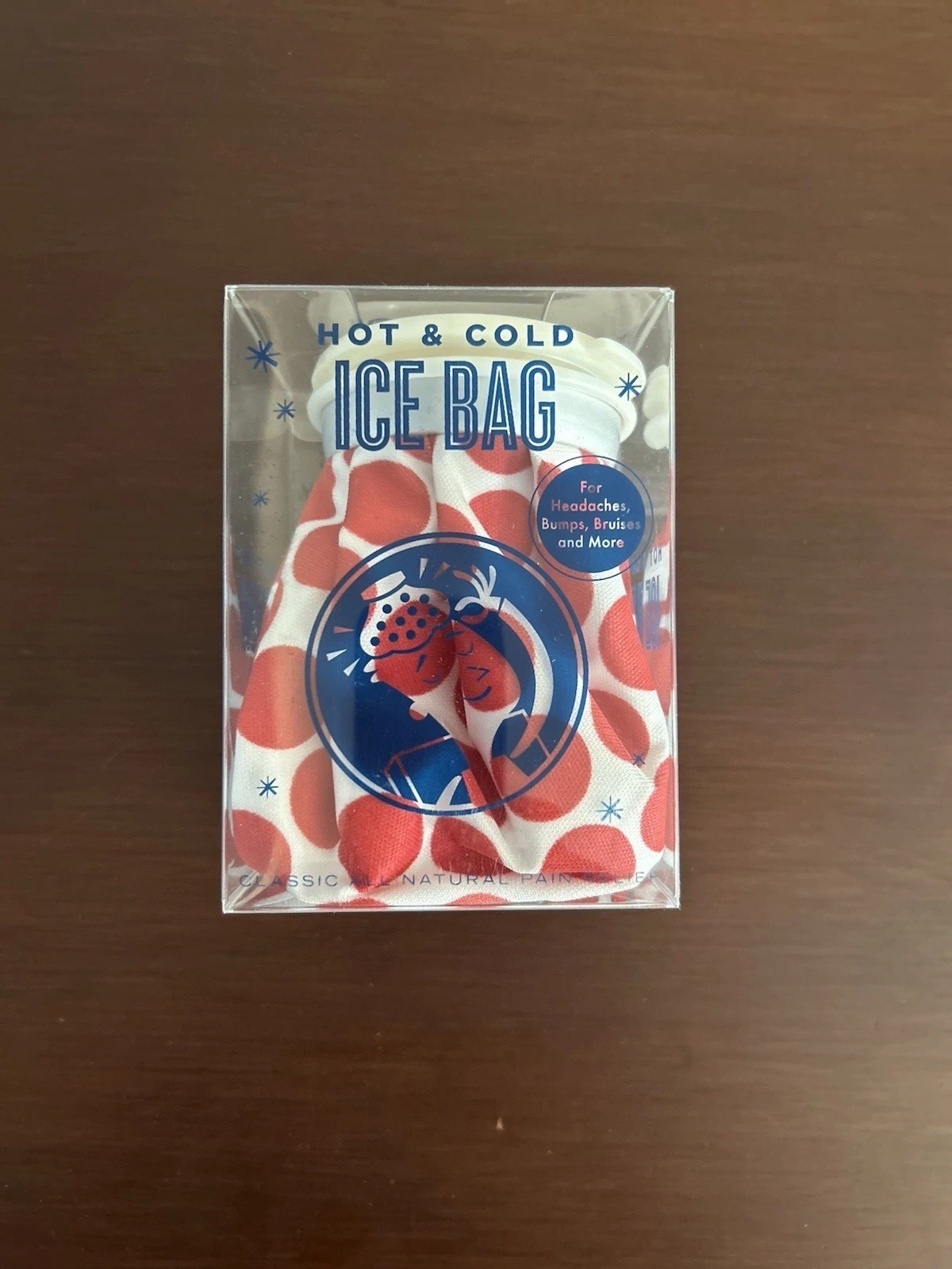 ICE BAG Hot & Cold Nostalgic For Headaches, Bumps & Bruises Novelty Item