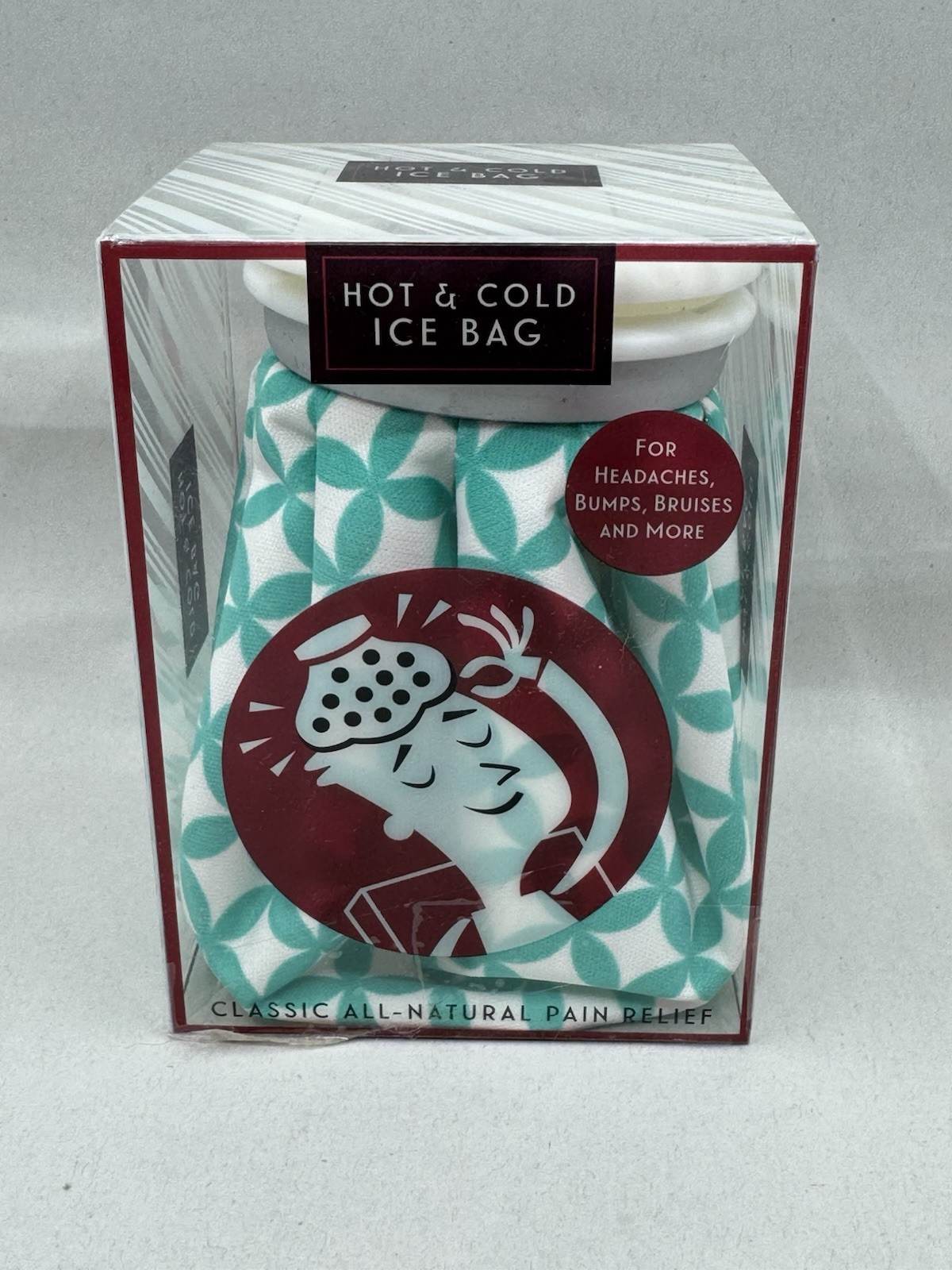 ICE BAG Hot & Cold Nostalgic For Headaches, Bumps & Bruises Novelty Item