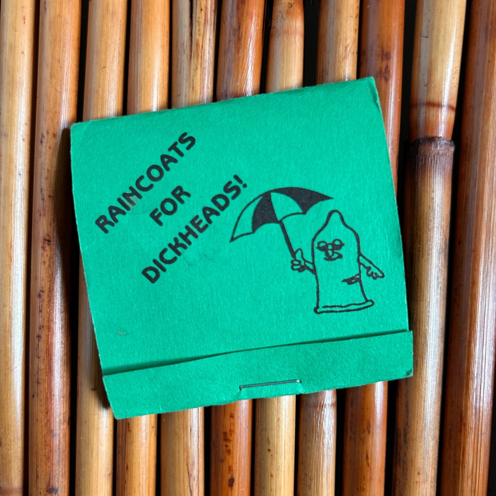 Novelty Item "Raincoats For Dickheads!" Condom Nu-Way Novelties Orlando Fl