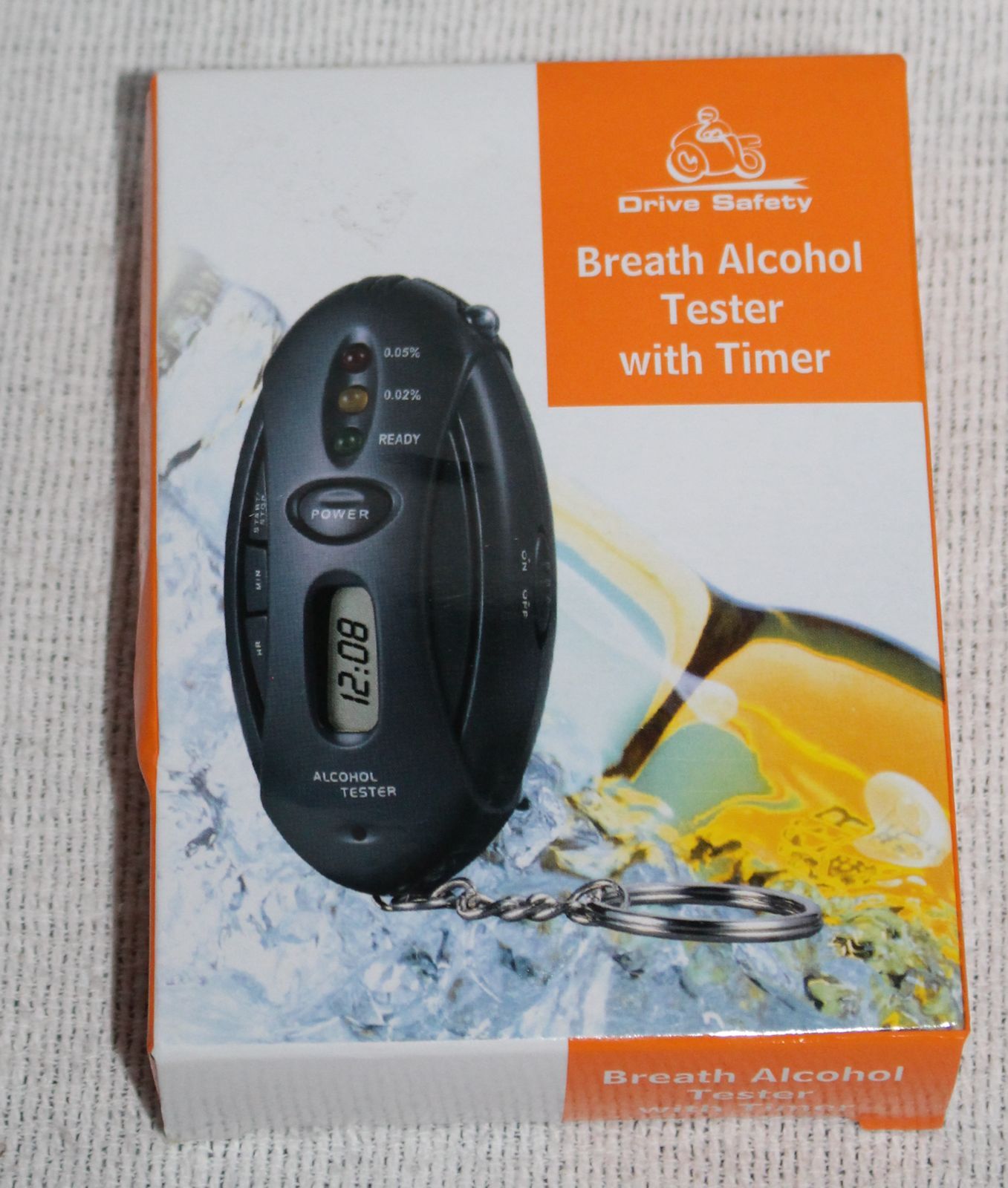 Breath Alcohol Tester with Timer Novelty Item Only