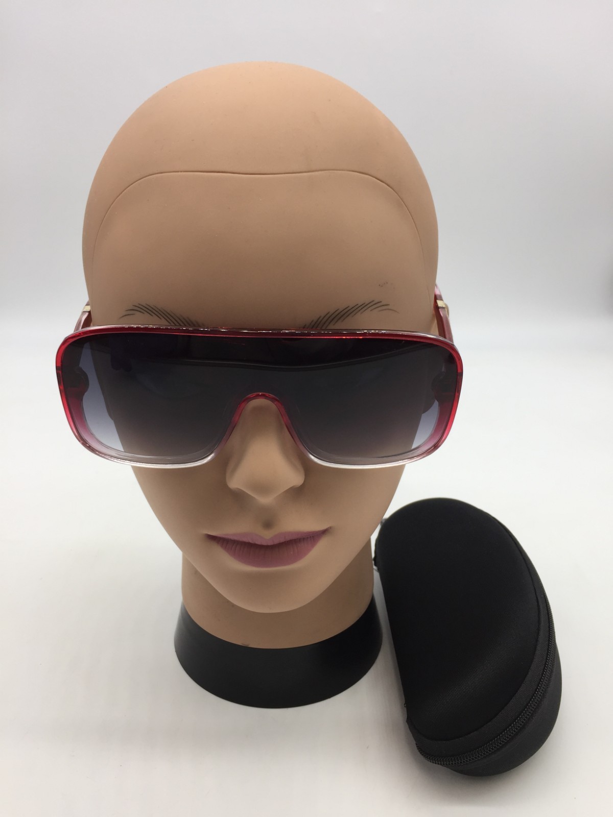 Burberry Red Frame Trendy Fashion Sunglasses 50-20-140 Grey Lenses