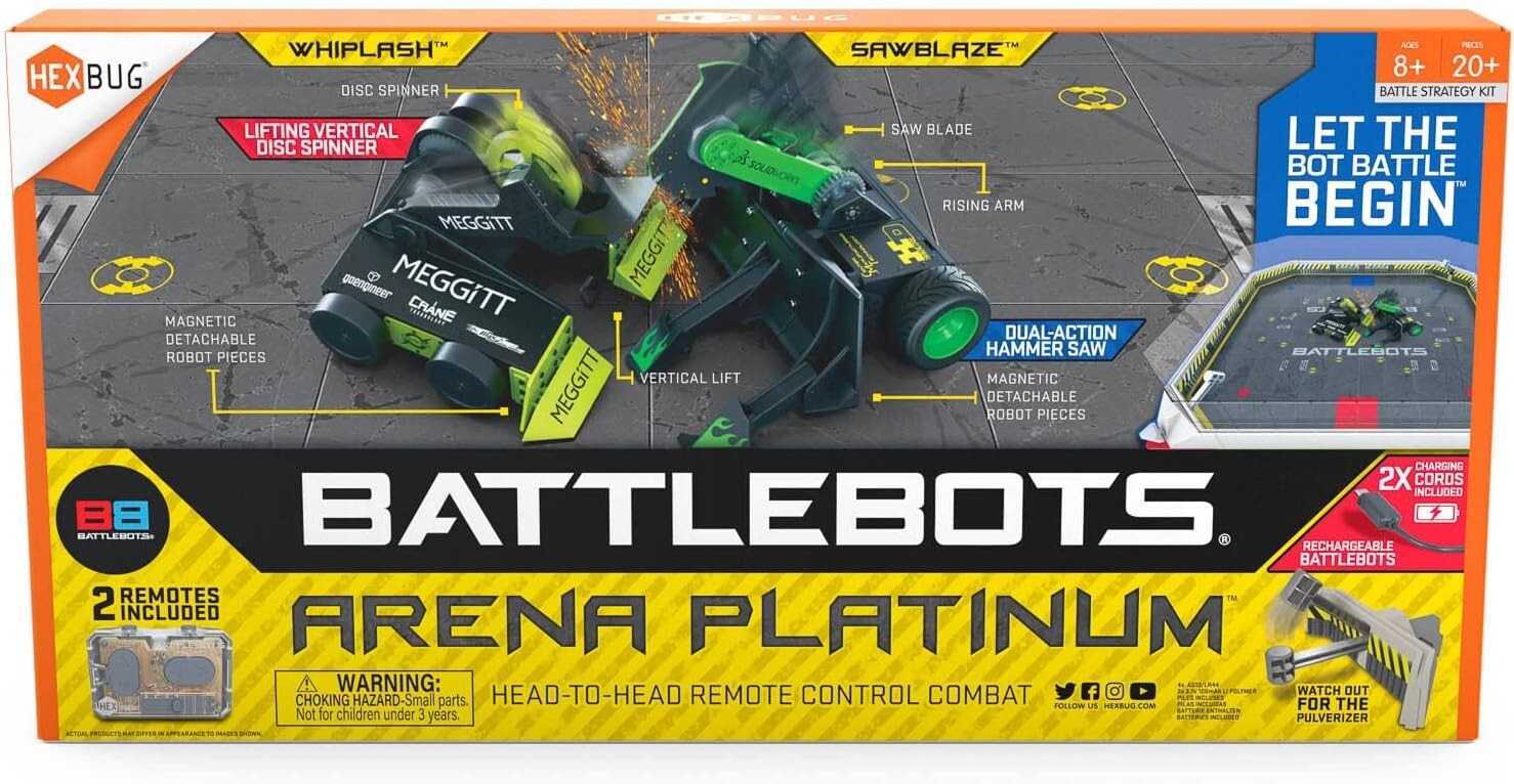 HEXBUG BattleBots Arena Platinum – Multiplayer Remote Control Robot