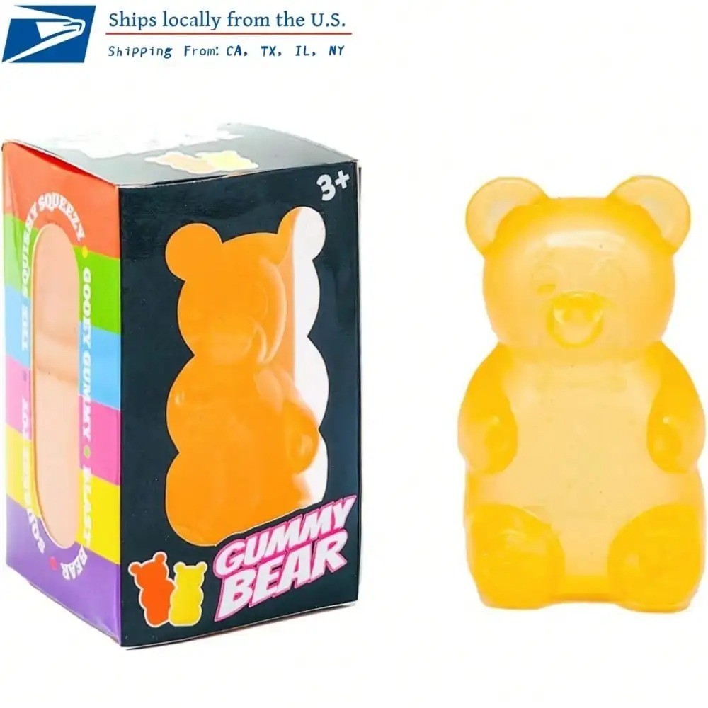 Cute Bear Maltose Squeeze Toy – Colorful Sensory Gadget & Desk Collectible