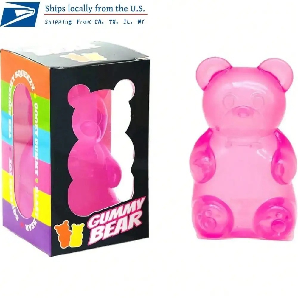 Cute Bear Maltose Squeeze Toy – Colorful Sensory Gadget & Desk Collectible