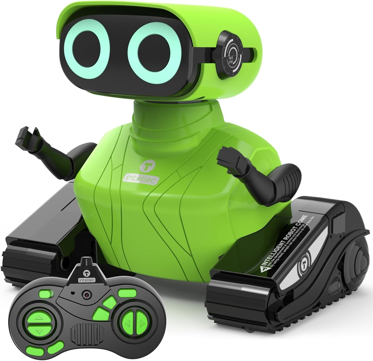 GILOBABY Robot Toy Remote Control RC Robots for Kids 3+ with LED Eyes GREEN, NEW
