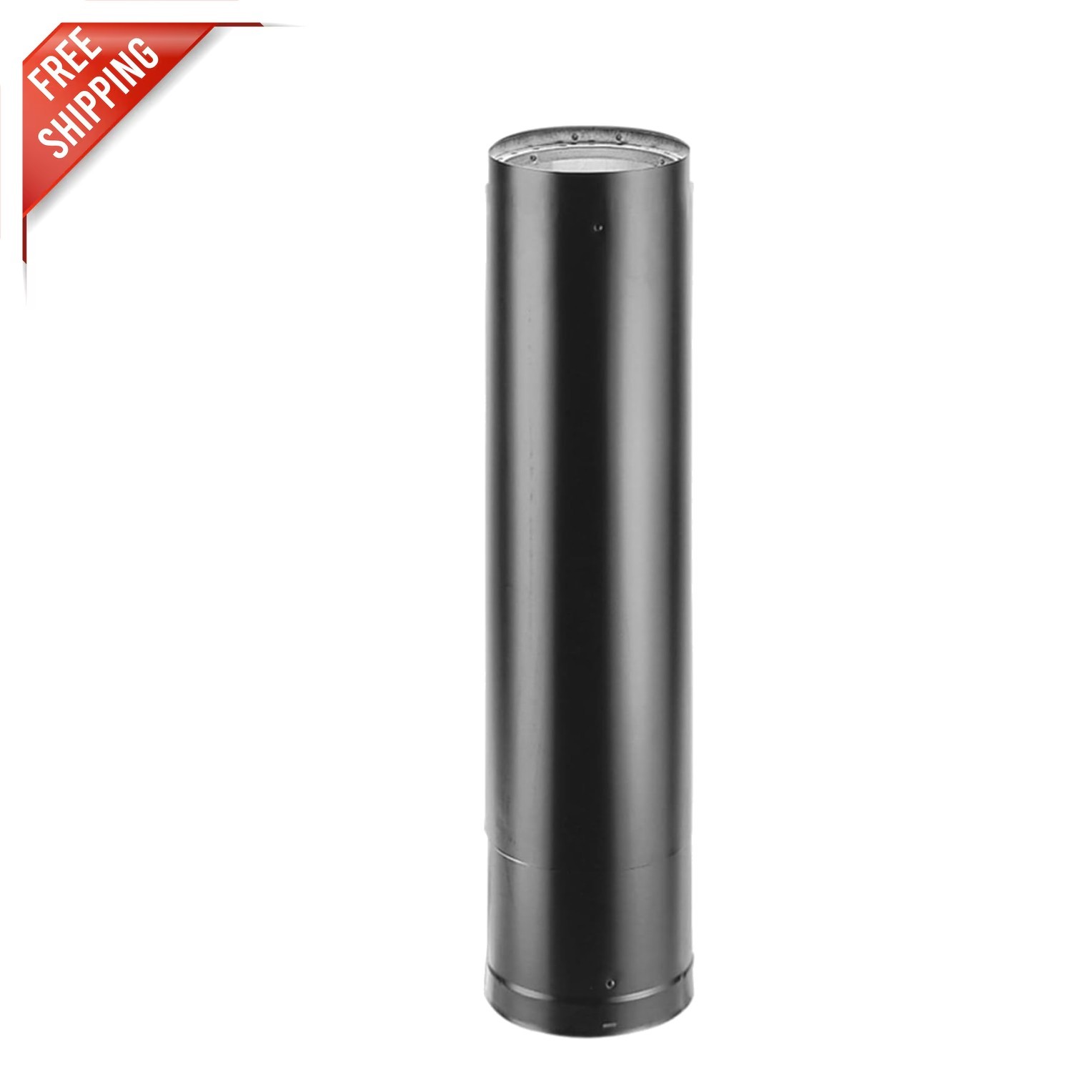 Versatile Stainless Steel 6-Inch Wood Burning Stove Pipe - Efficient Ventilation